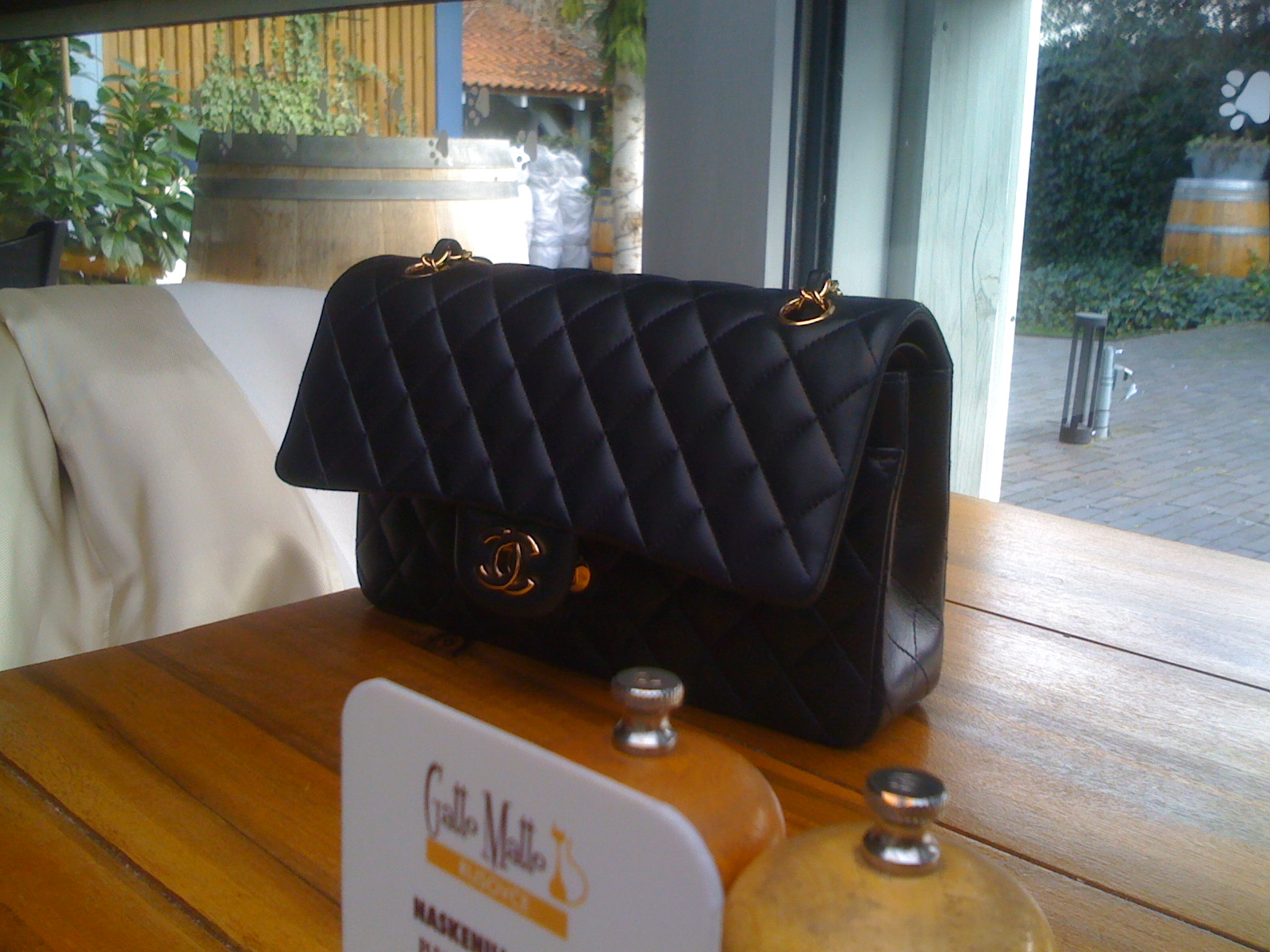 designer handbag closeup