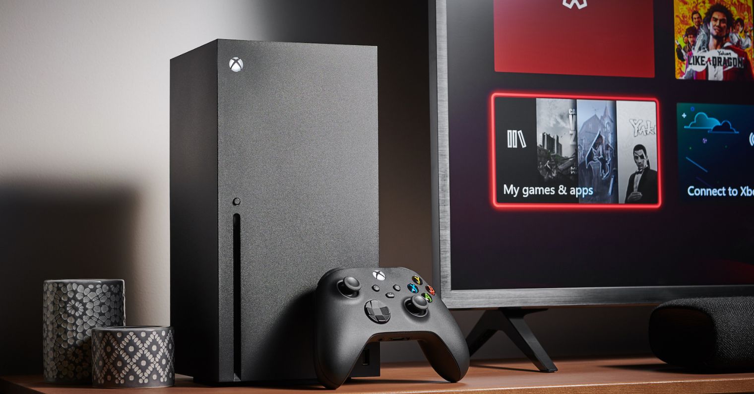 gaming console setup