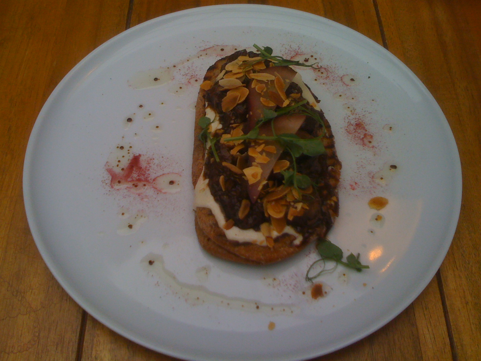 gourmet toast with toppings