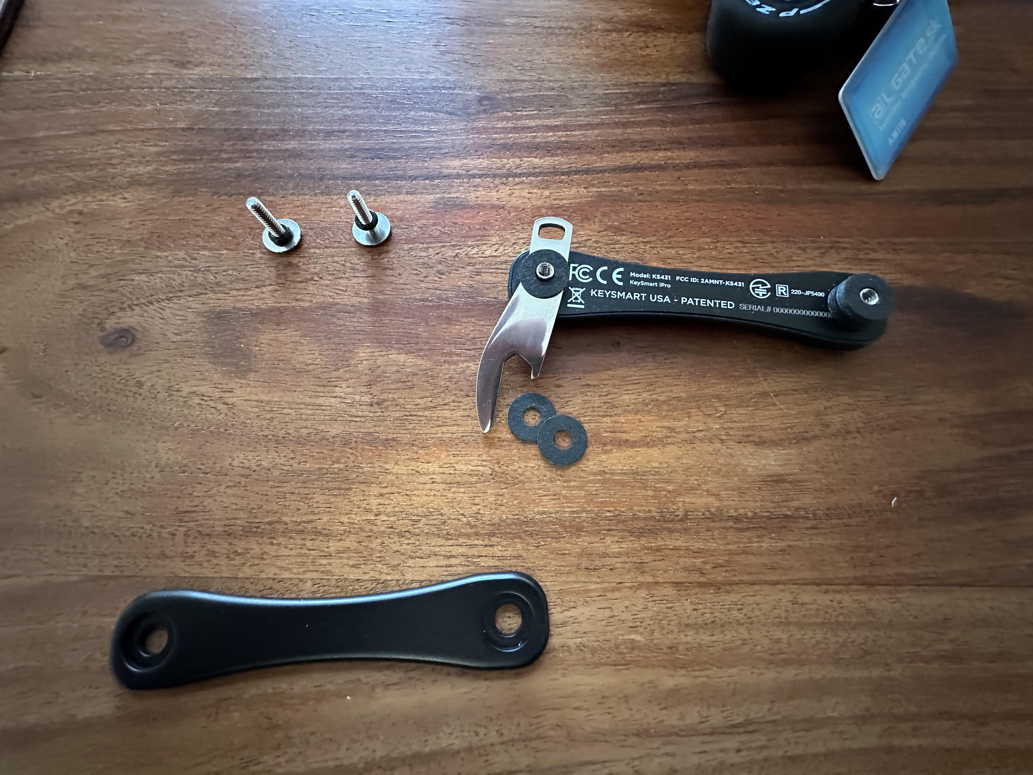 keysmart disassembled on table