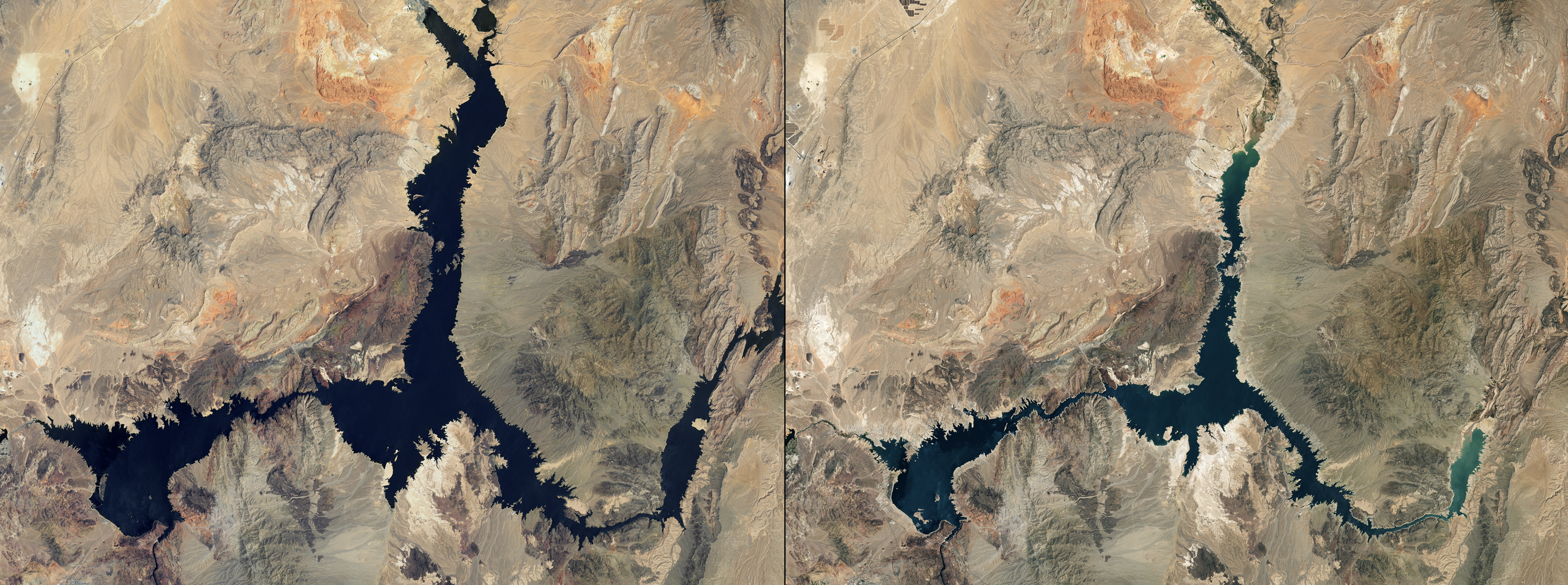 lake mead satellite comparison