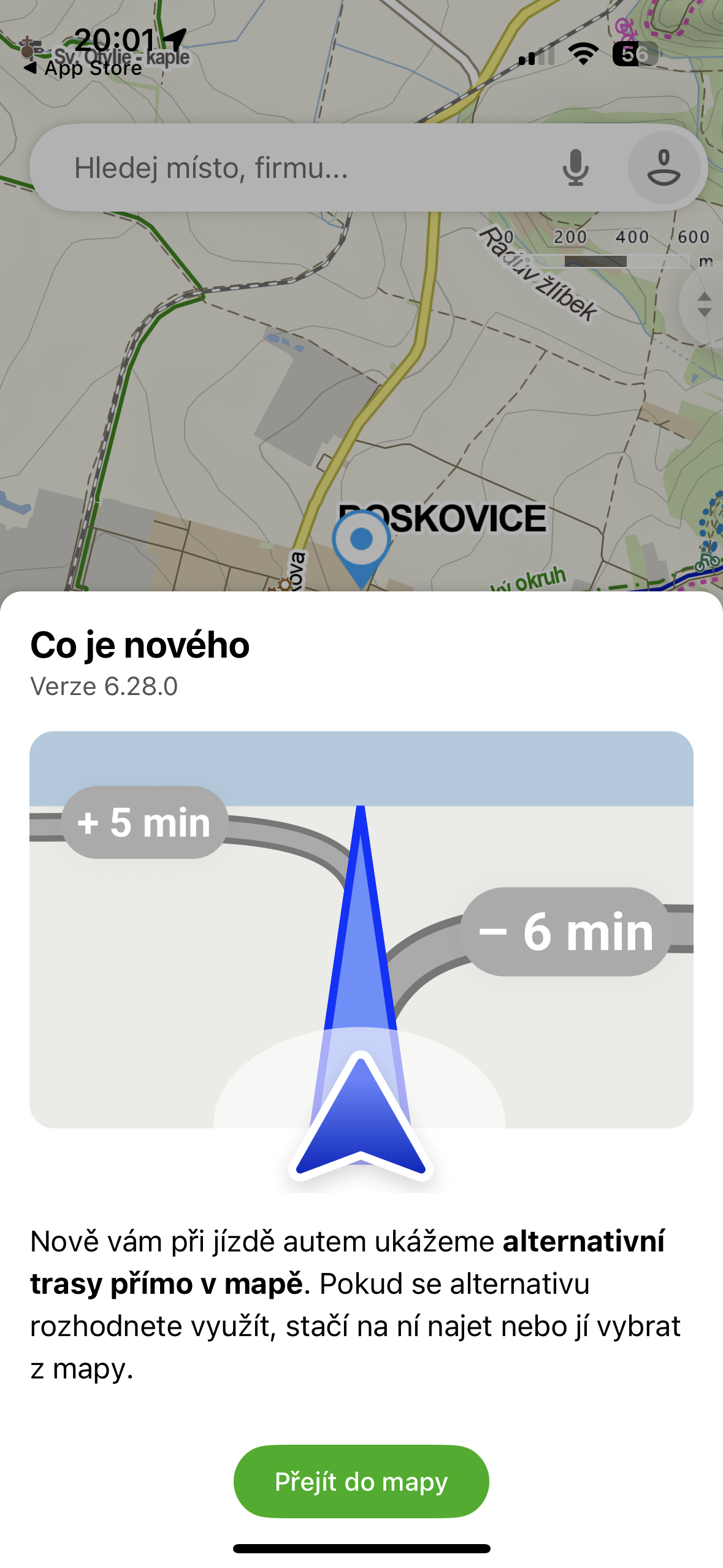 map navigation update