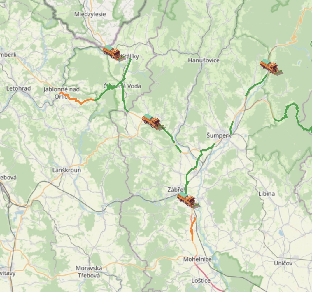 road maintenance map detail