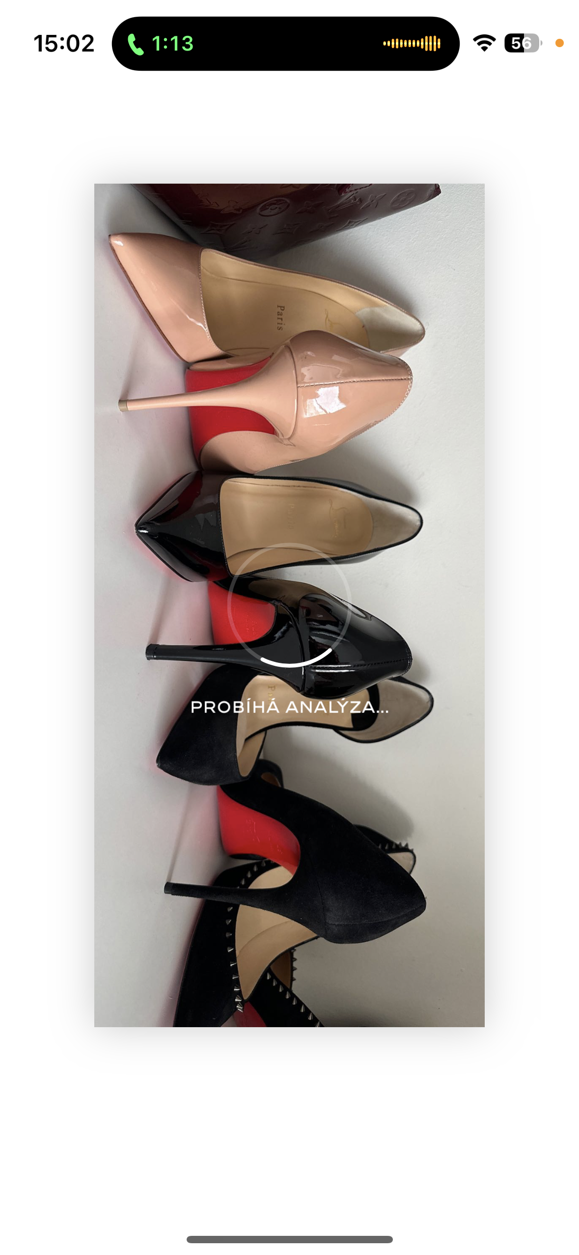 high heel shoes display