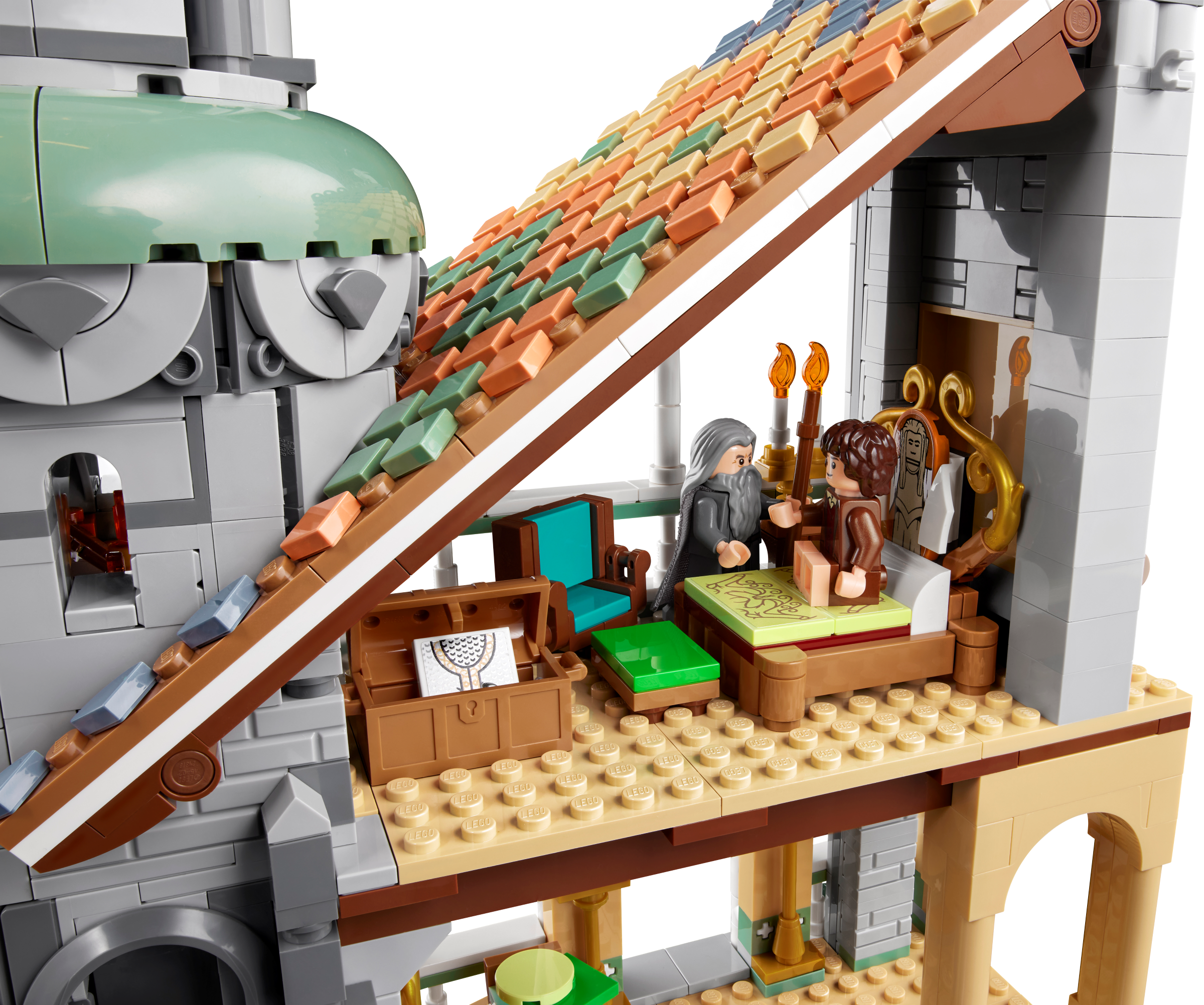 lego rivendell interior scene