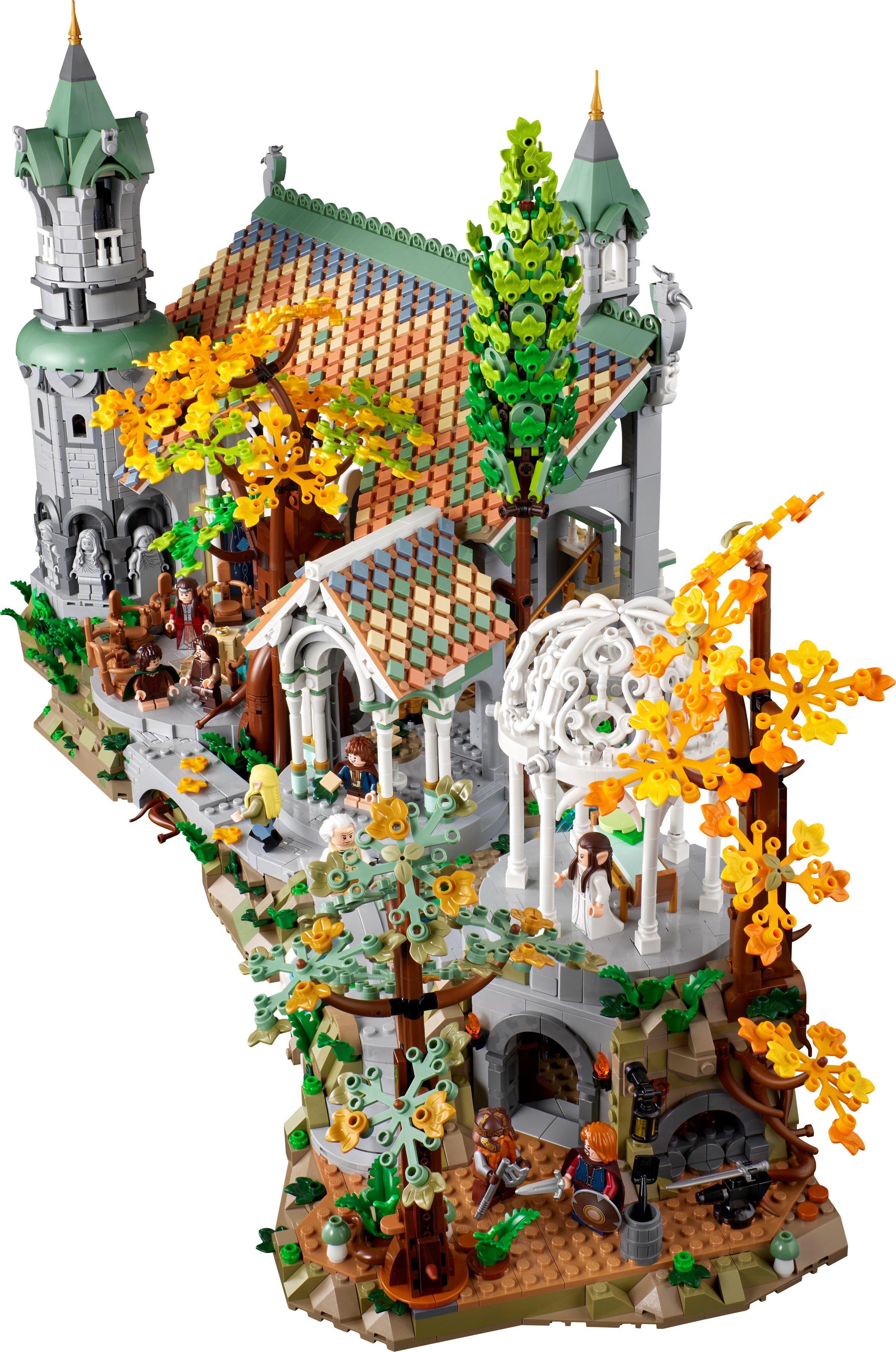 lego rivendell structure top view