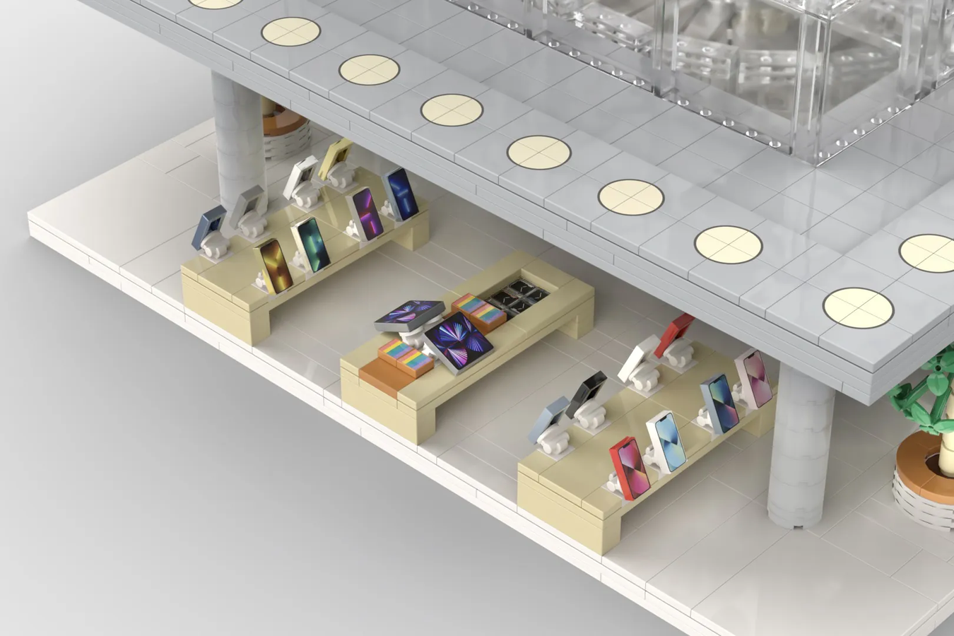 lego store with product displays