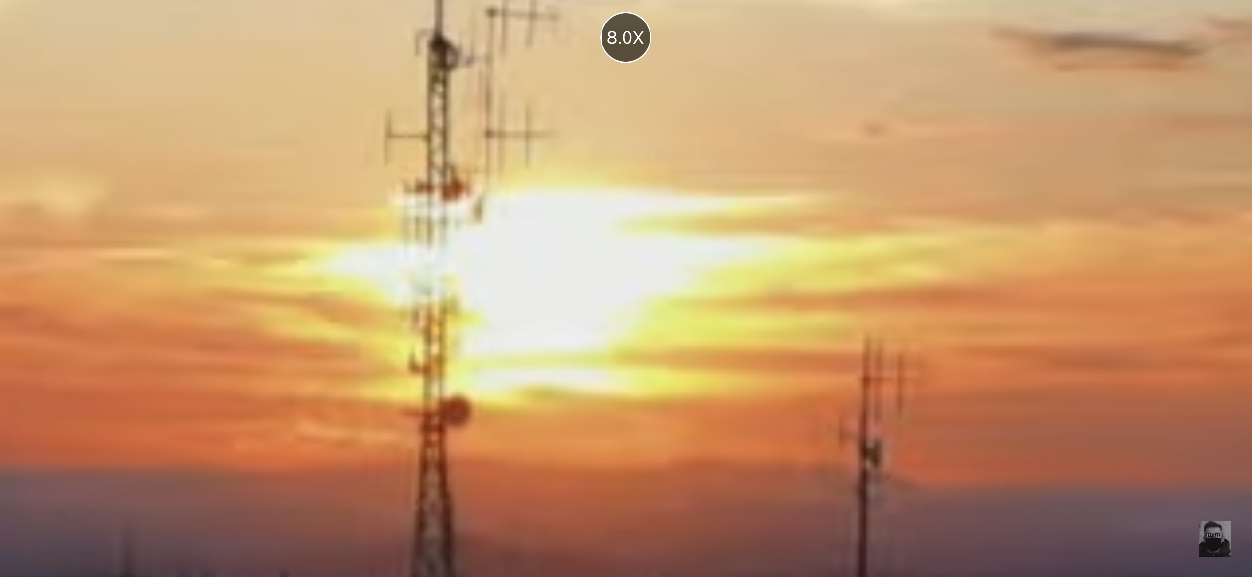 antenna sunset sky