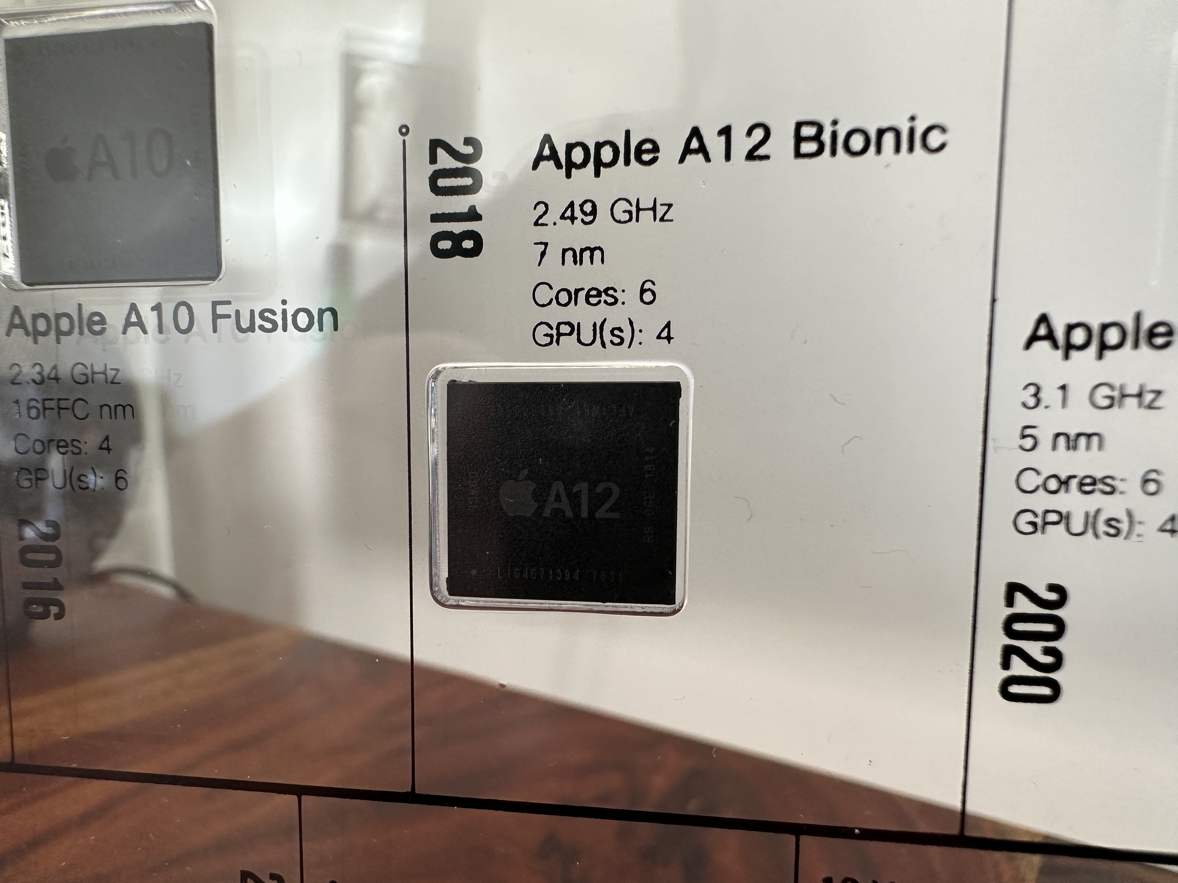 apple a12 bionic closeup