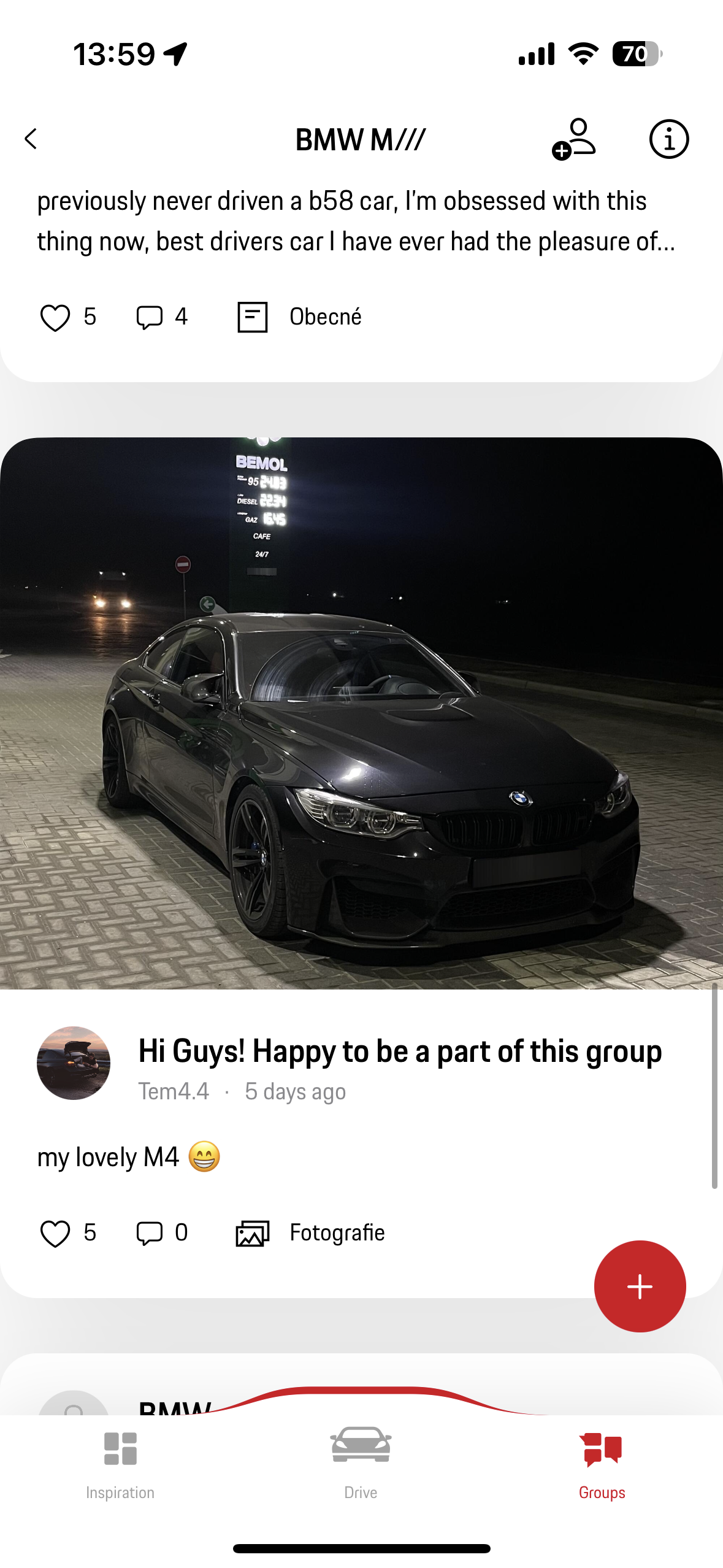 black car night photo