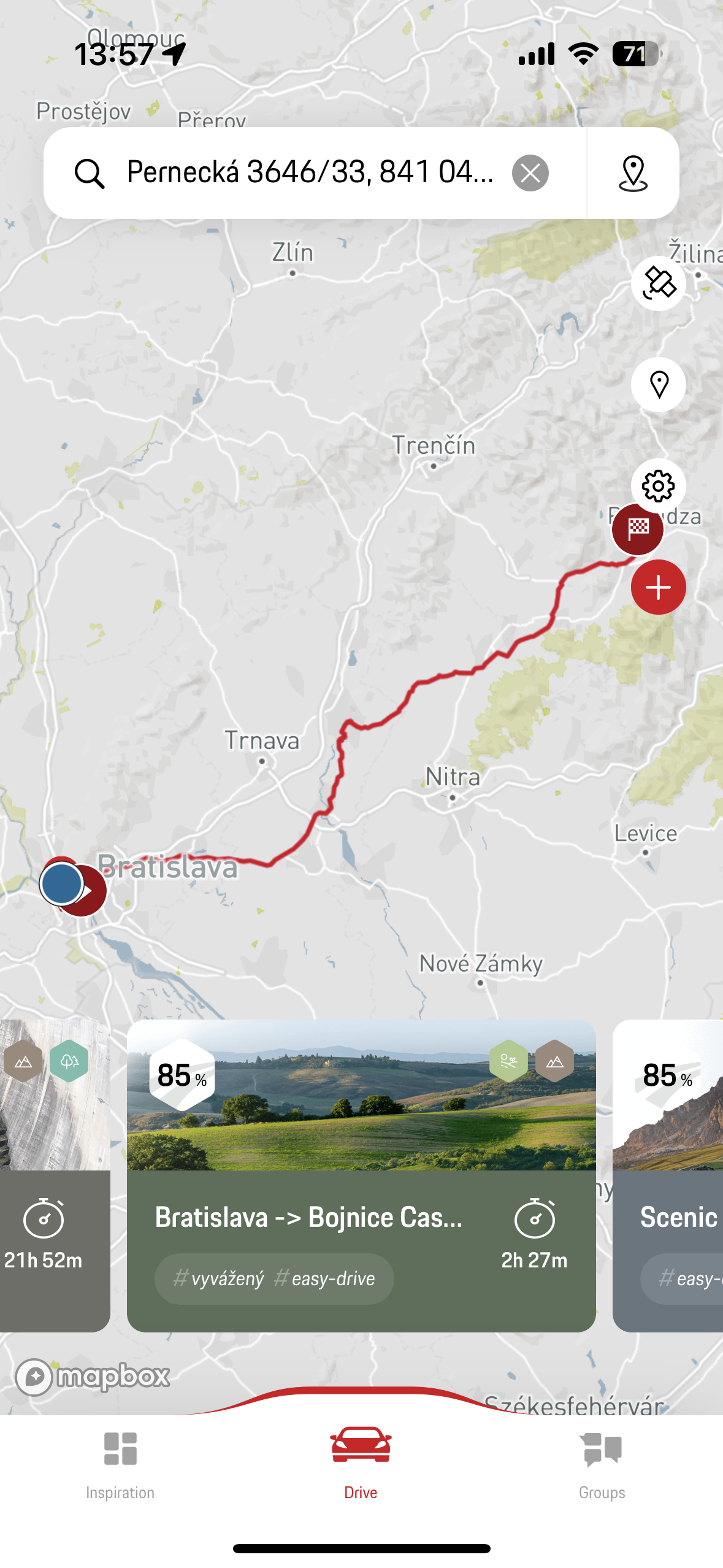 bratislava bojnice route
