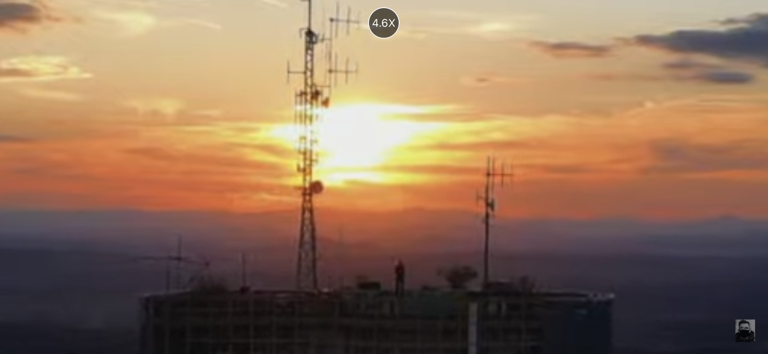 building rooftop sunset