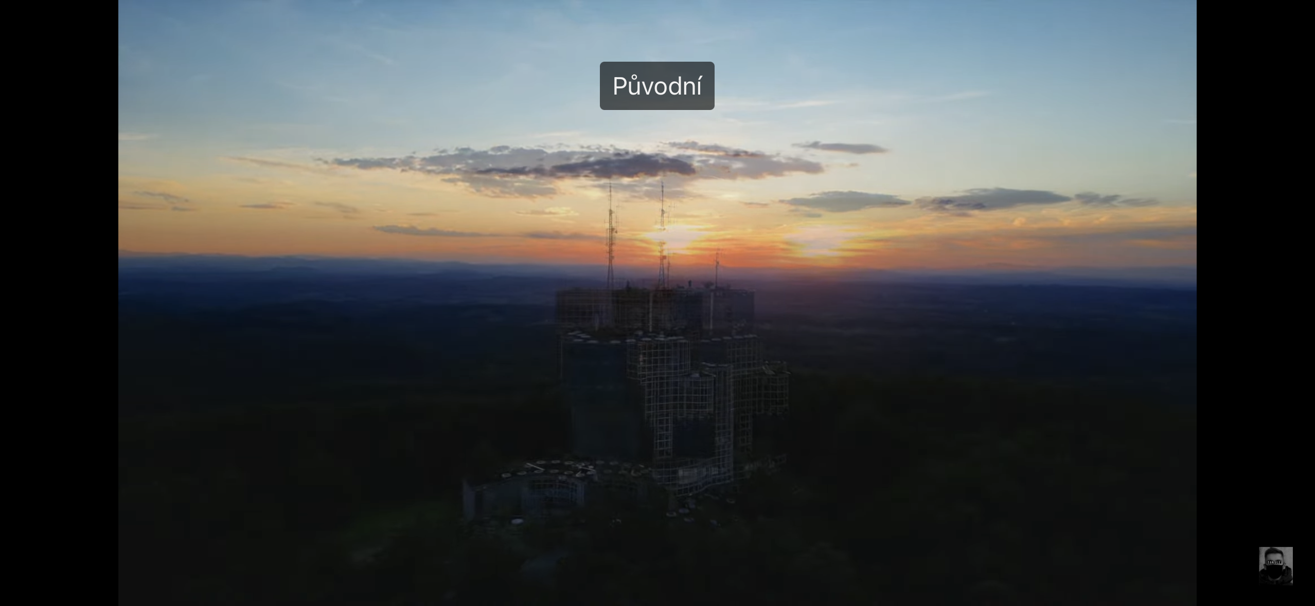 building sunset silhouette