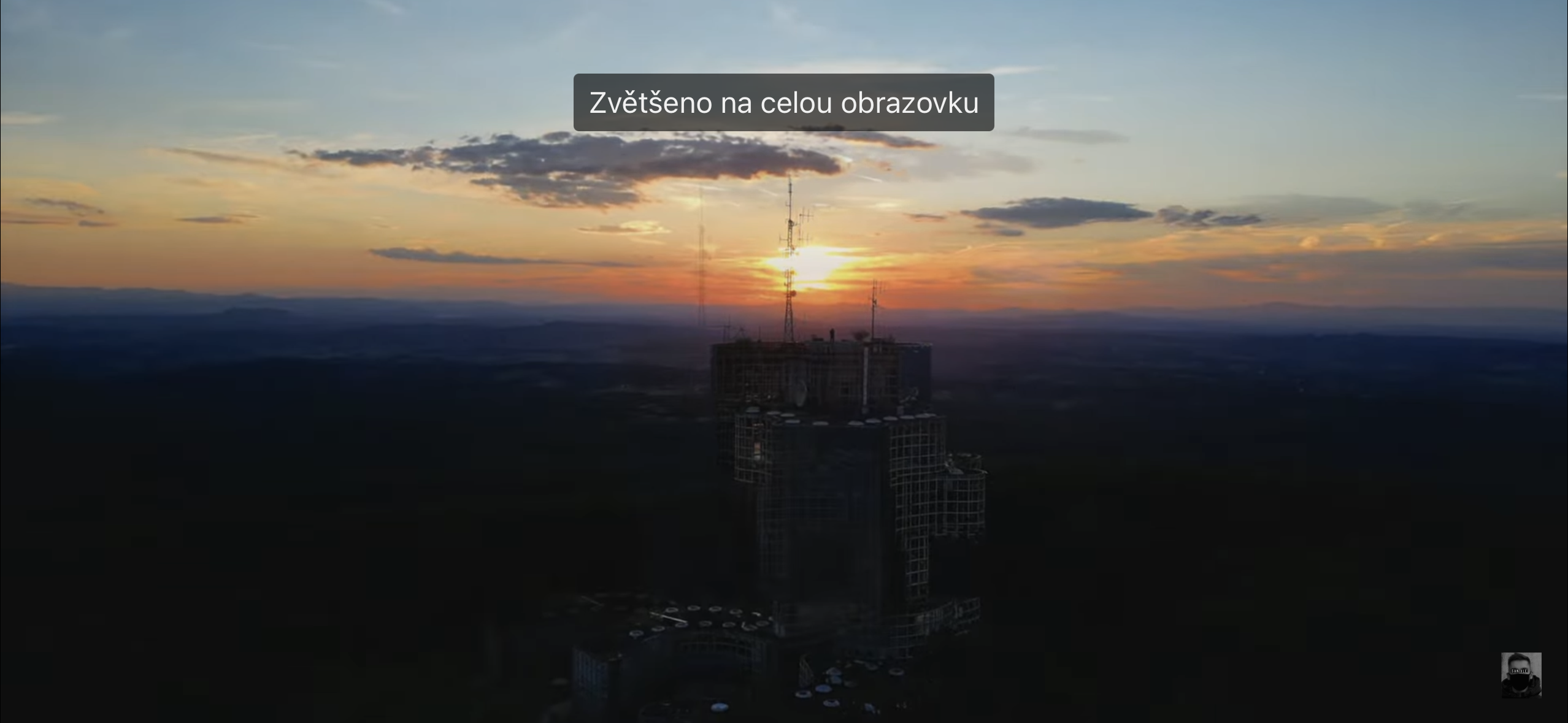 building sunset view