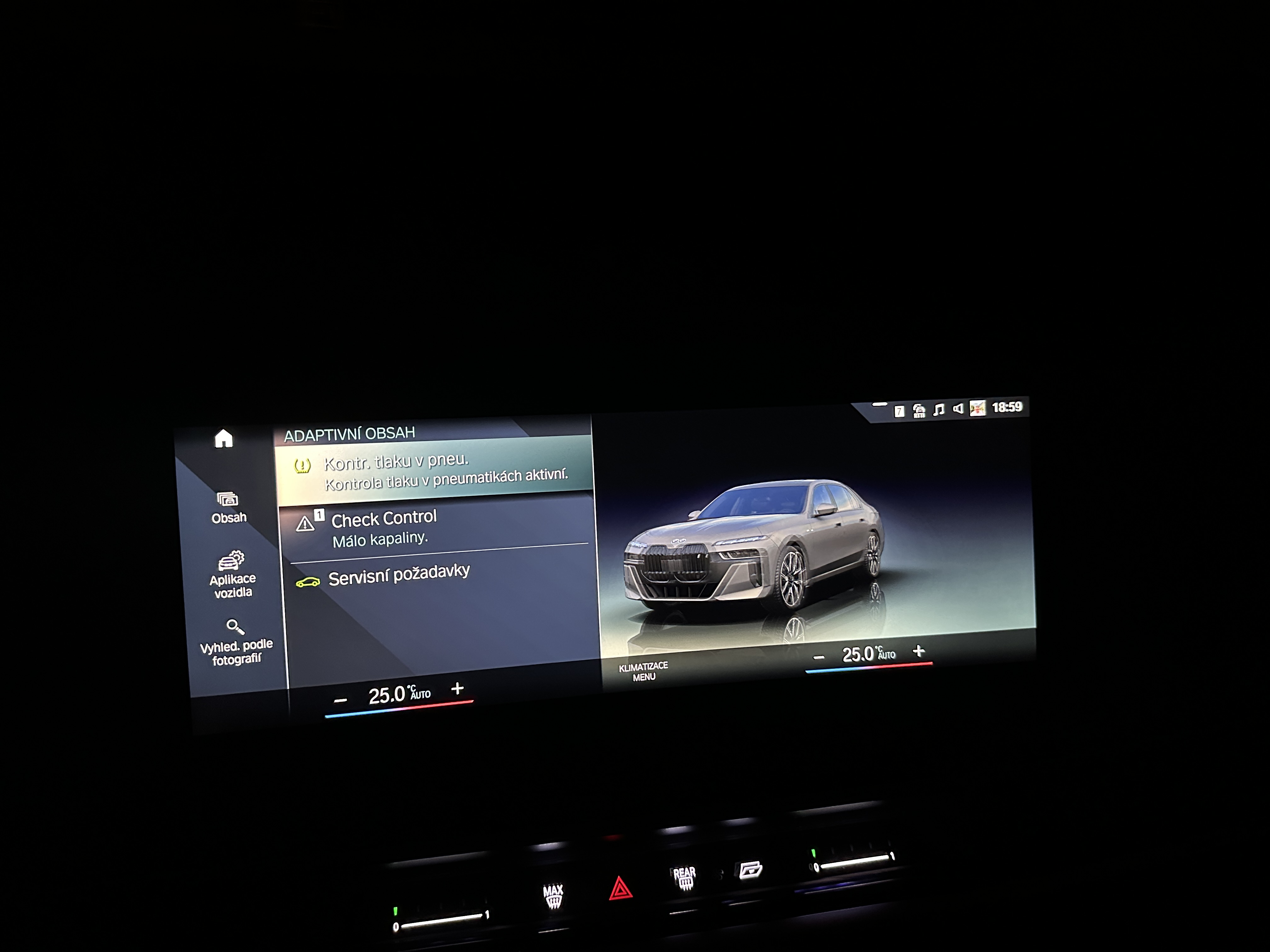 car dashboard check control