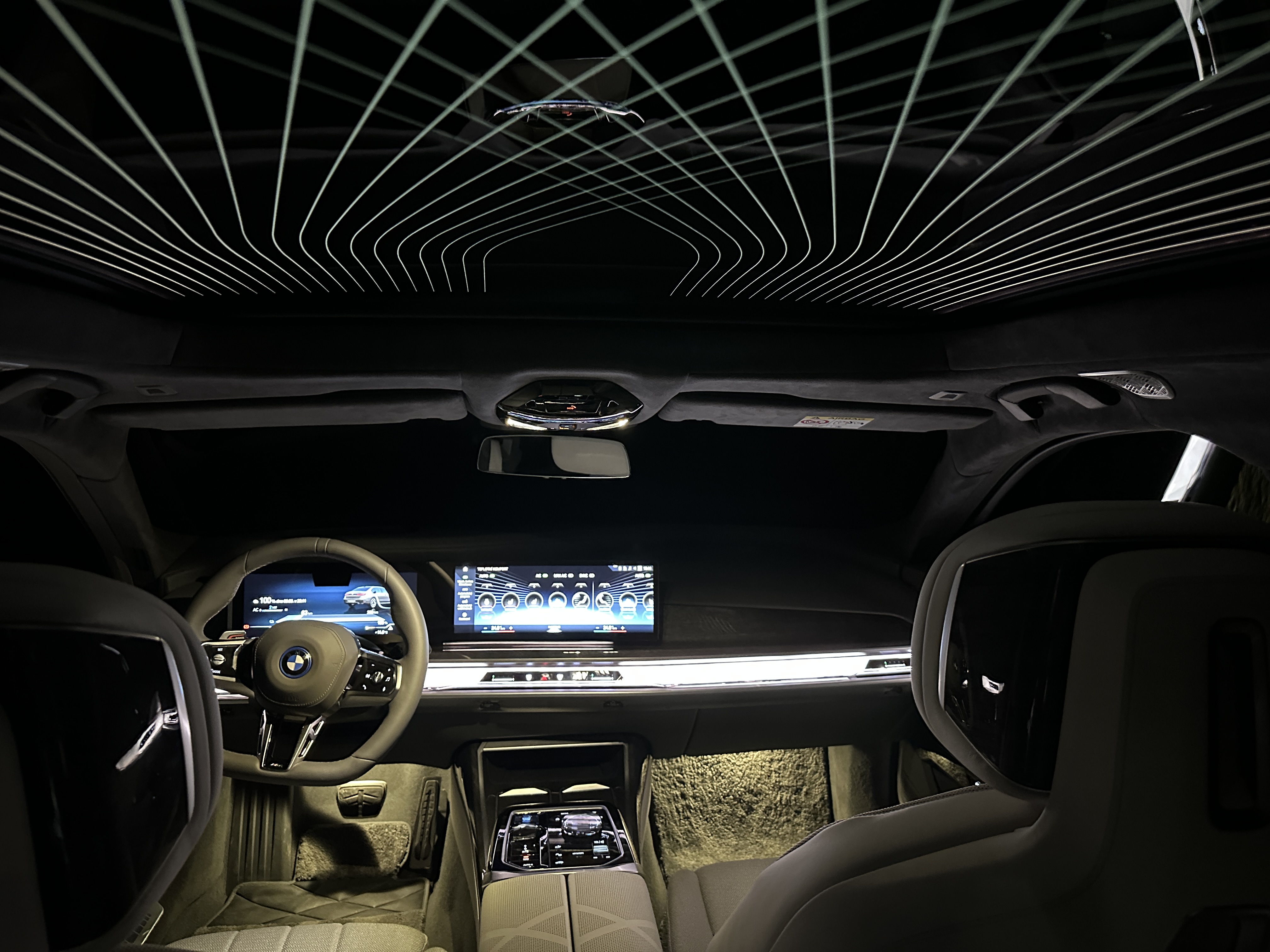 car interior night lighting