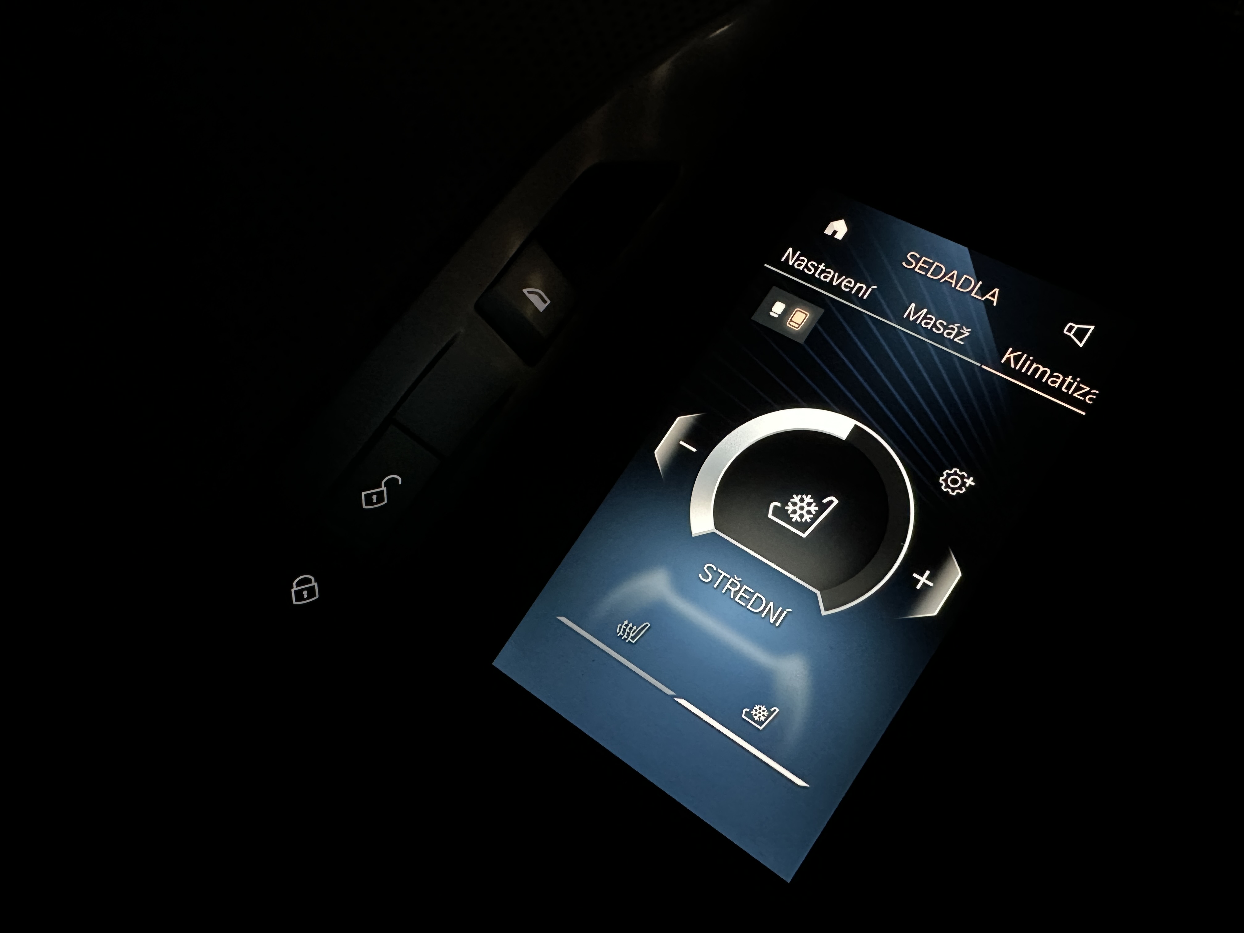 car seat adjustment control