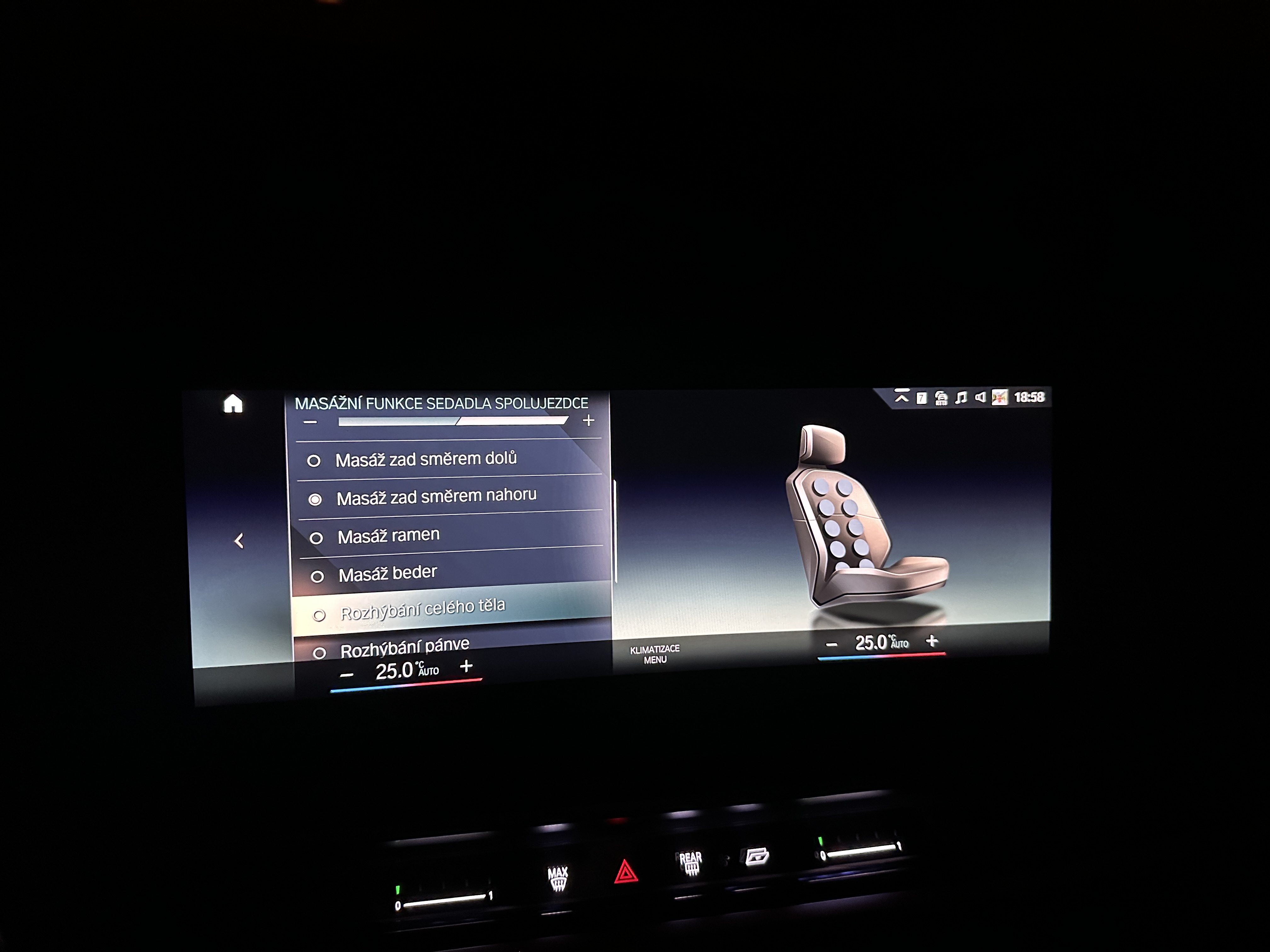 car seat massage options