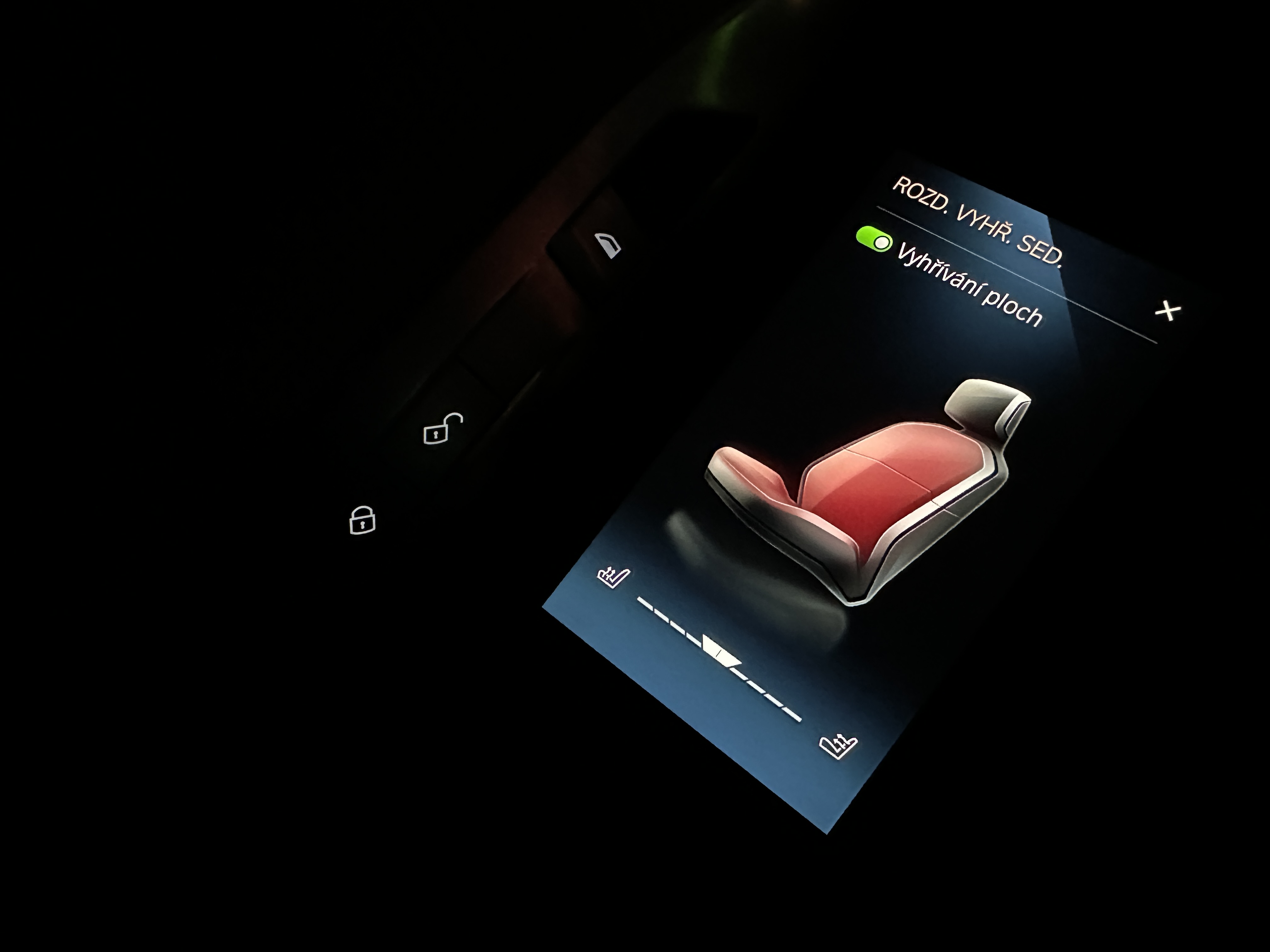 car seat recline control