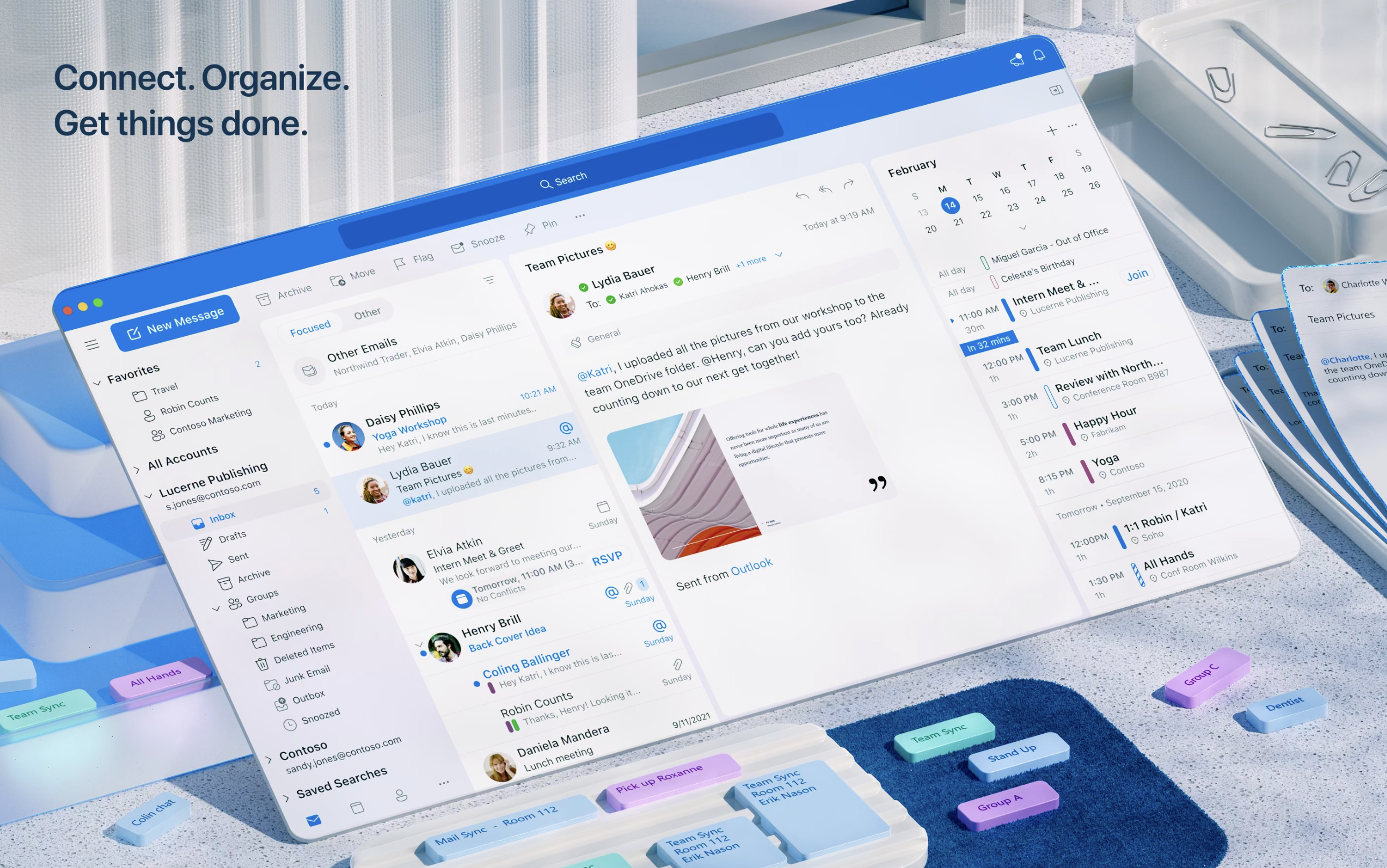 email organizer interface