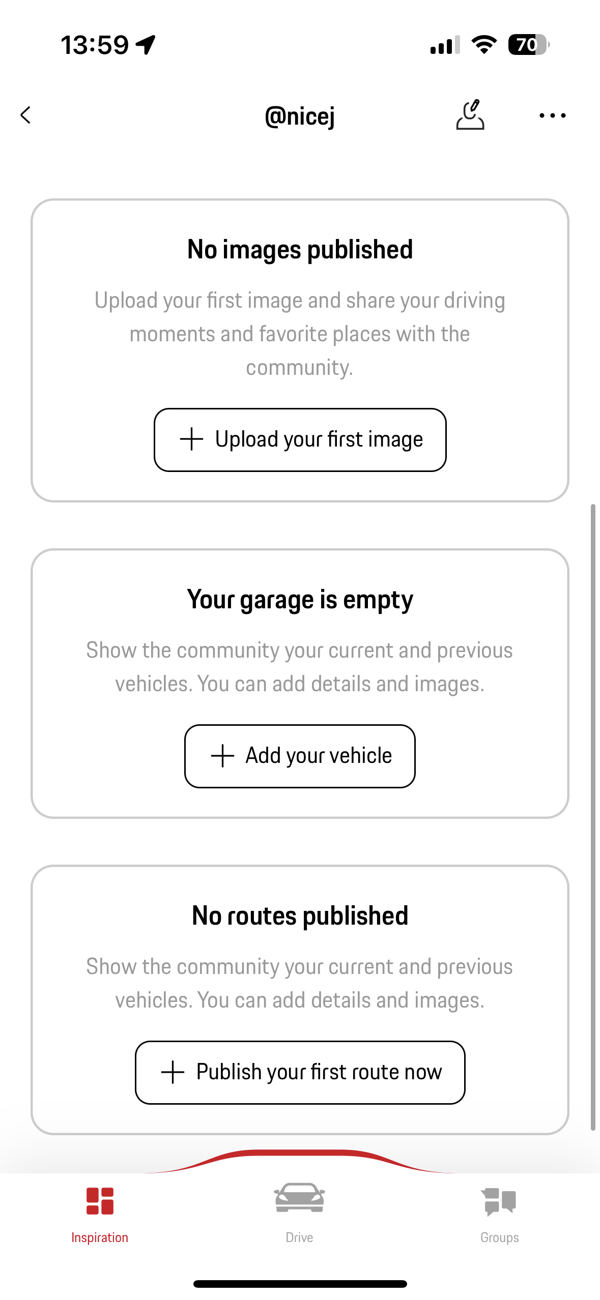 empty garage and routes