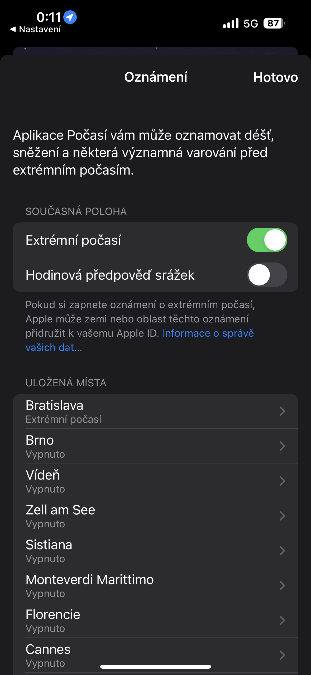 iphone extreme weather alert