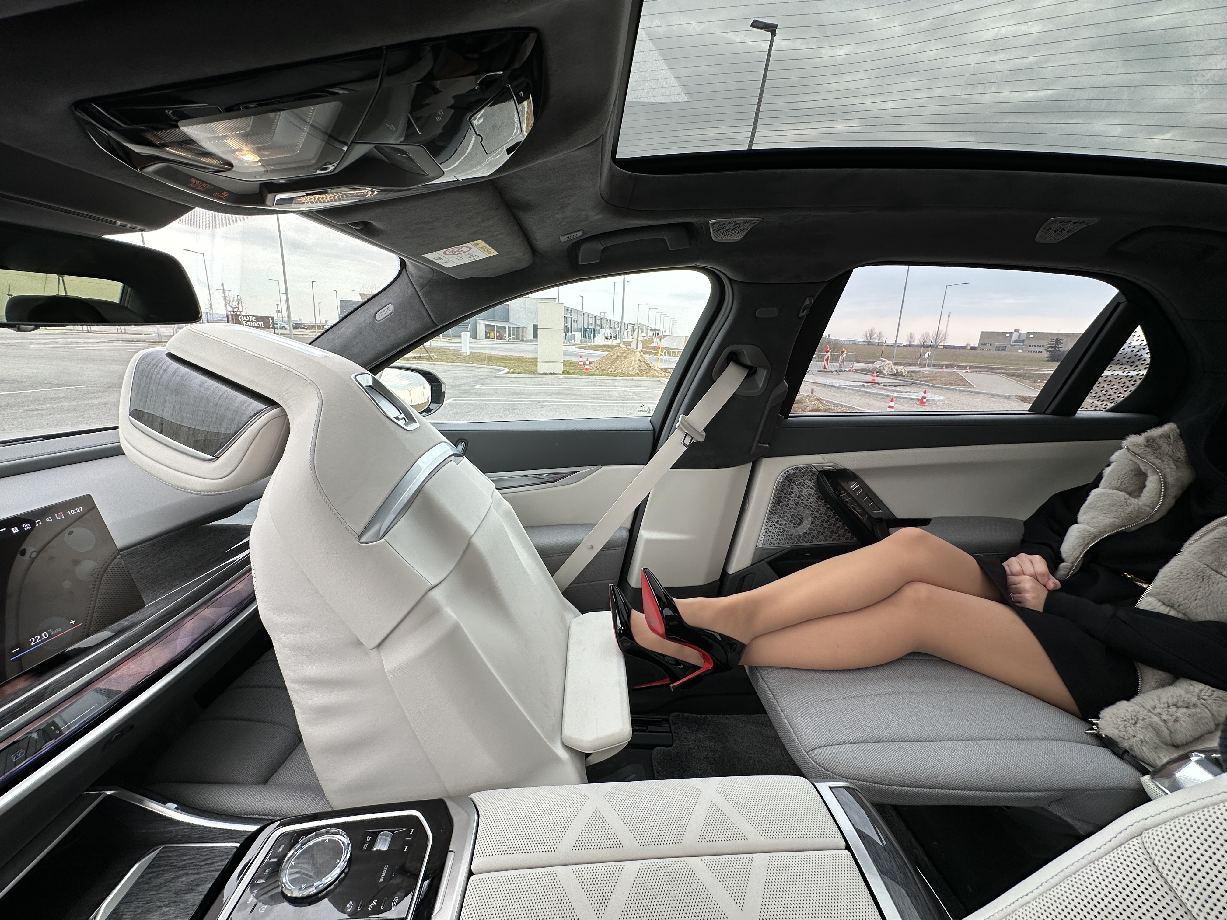 luxury car interior passenger
