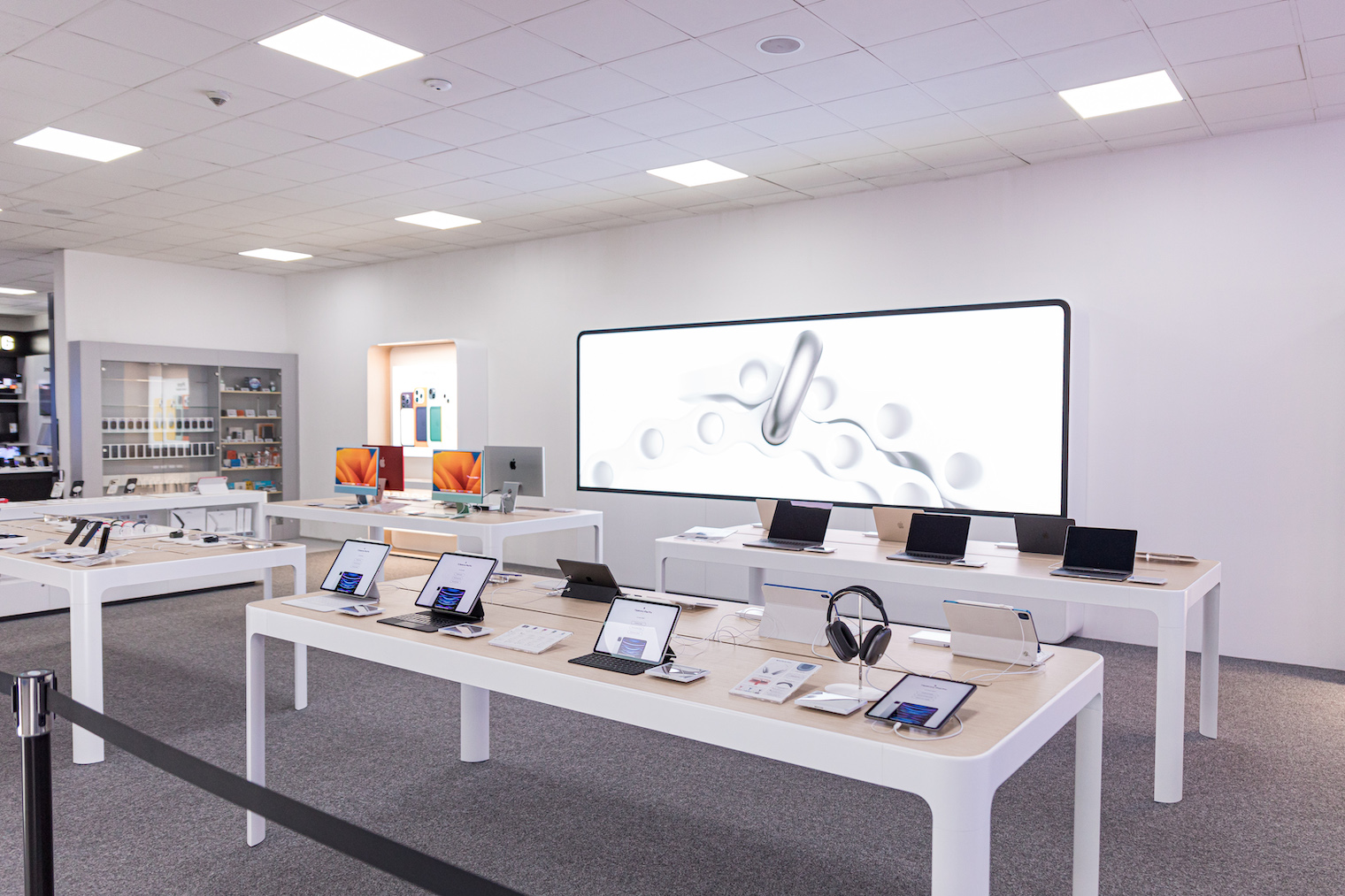 modern tech store interior