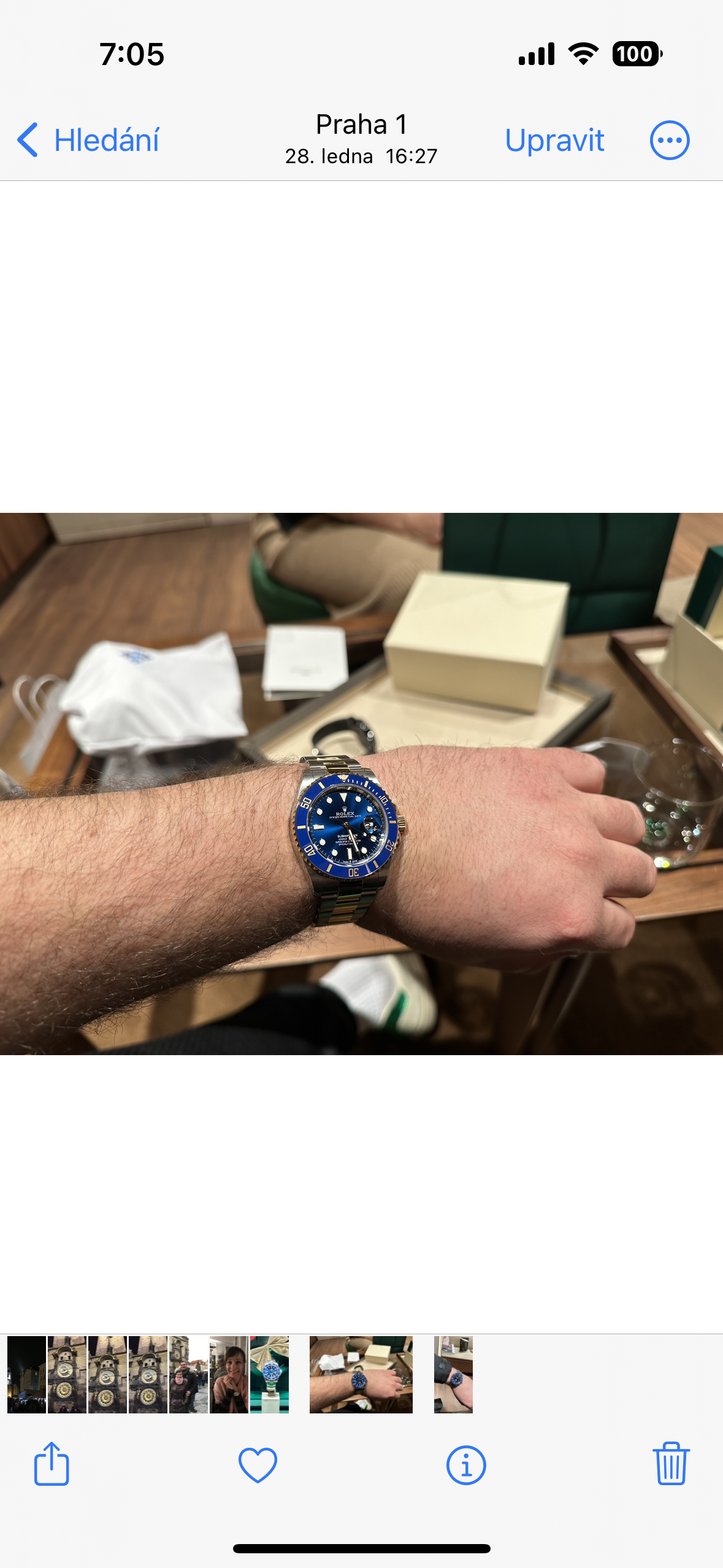 photo of watch on wrist