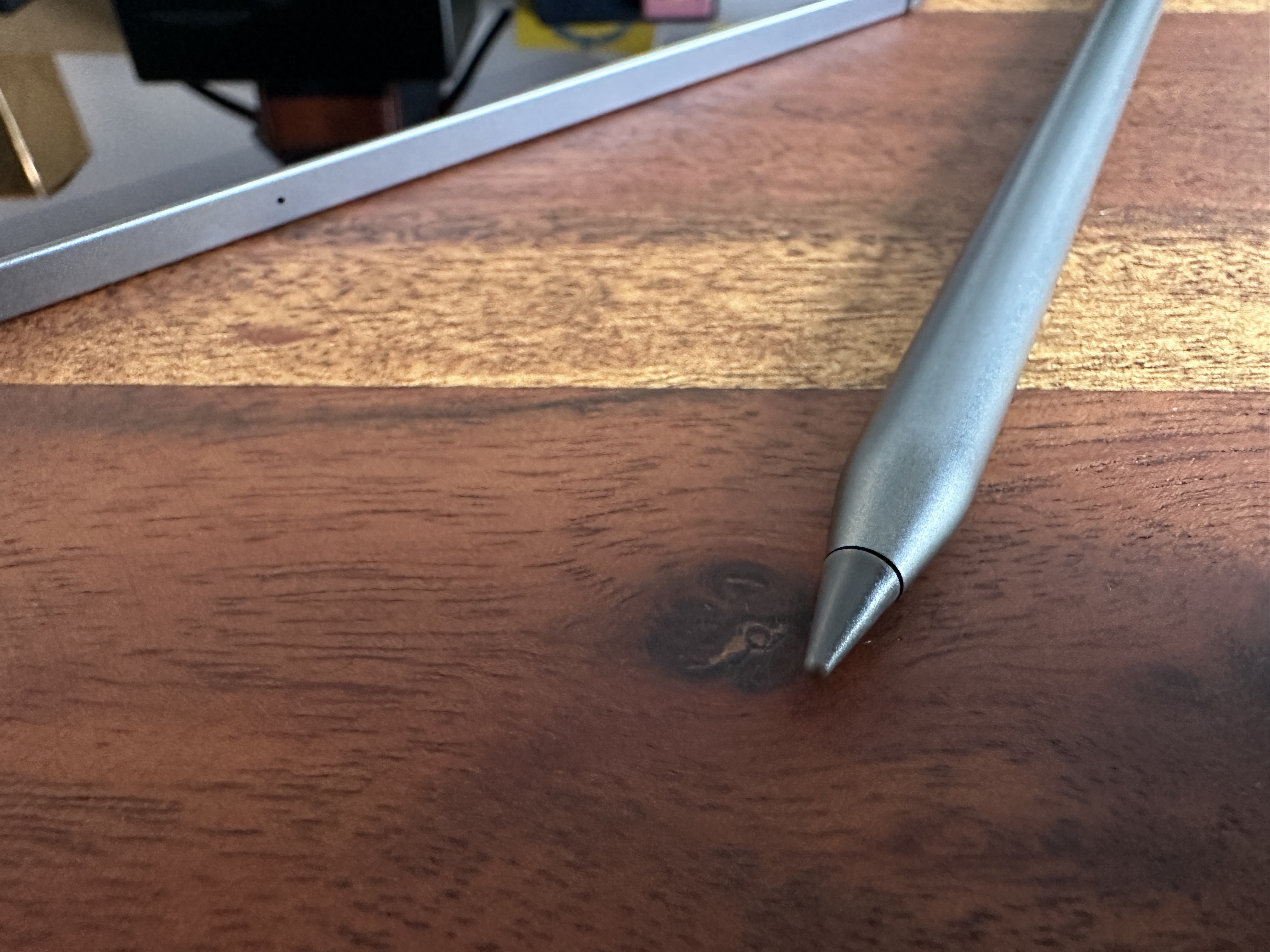 stylus closeup on table