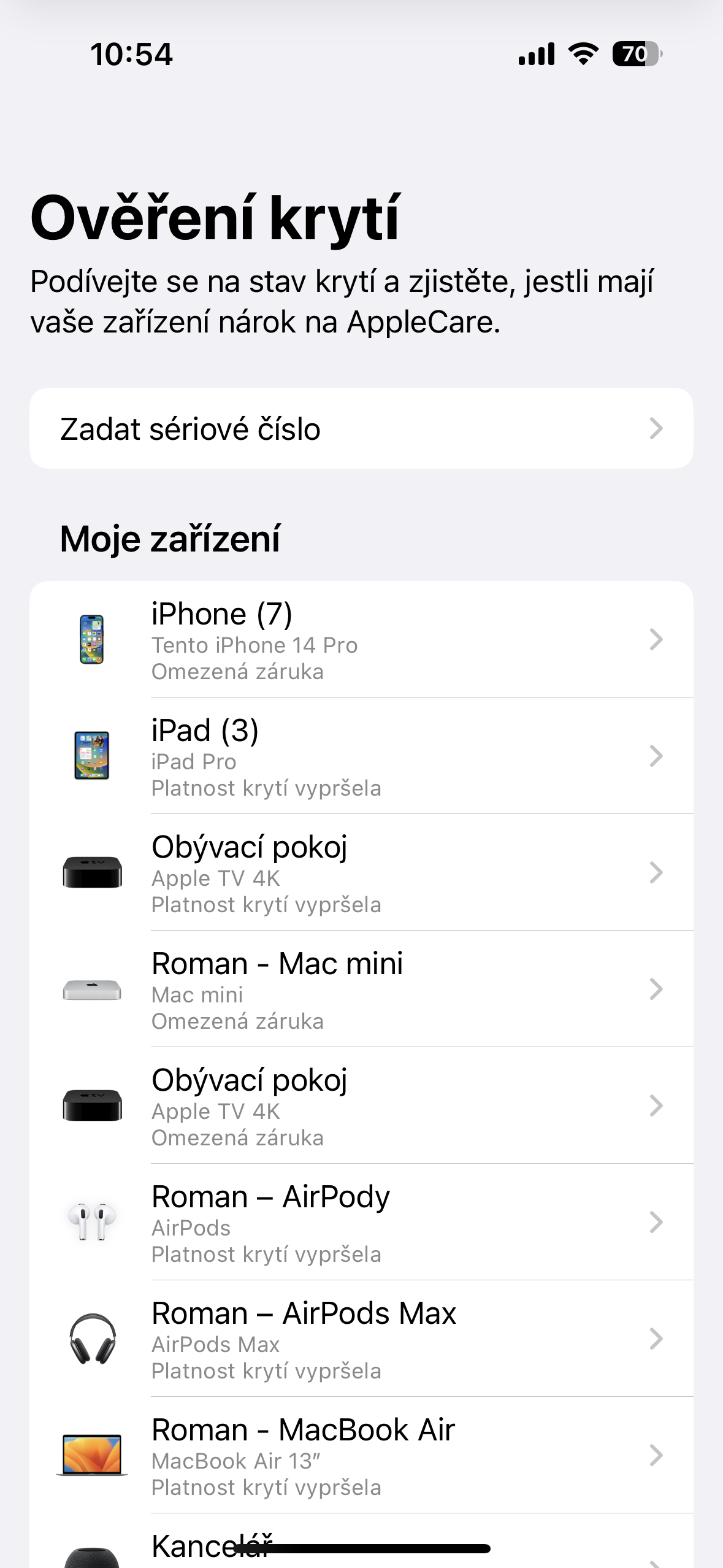 apple devices coverage list