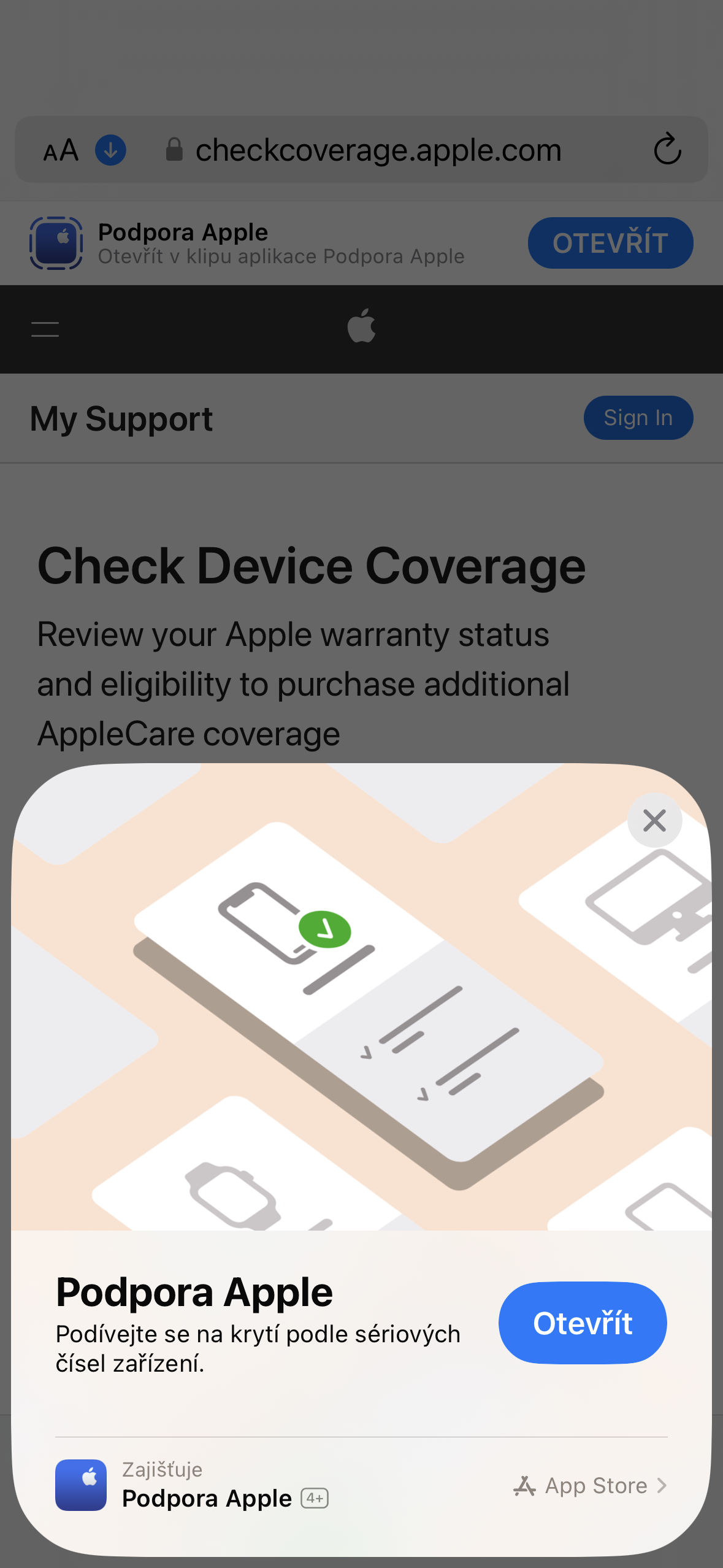 apple support check coverage