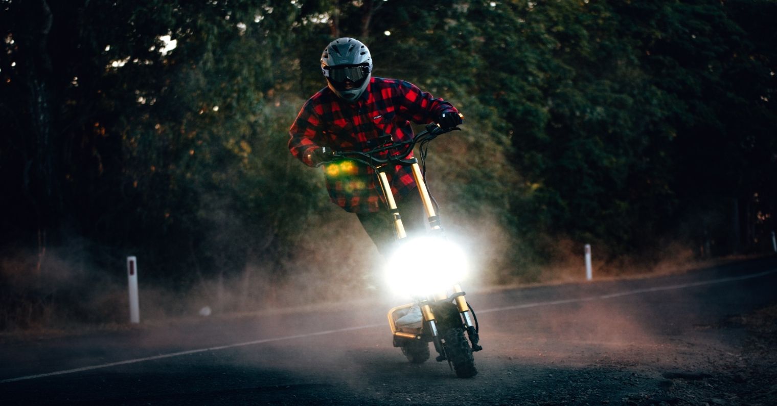 electric scooter night ride