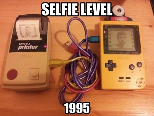 gameboy printer selfie 1995