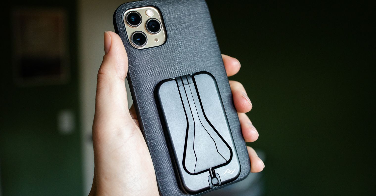 hand holding phone case