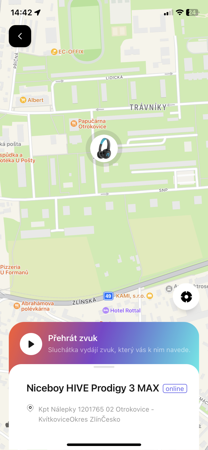 headphones location map