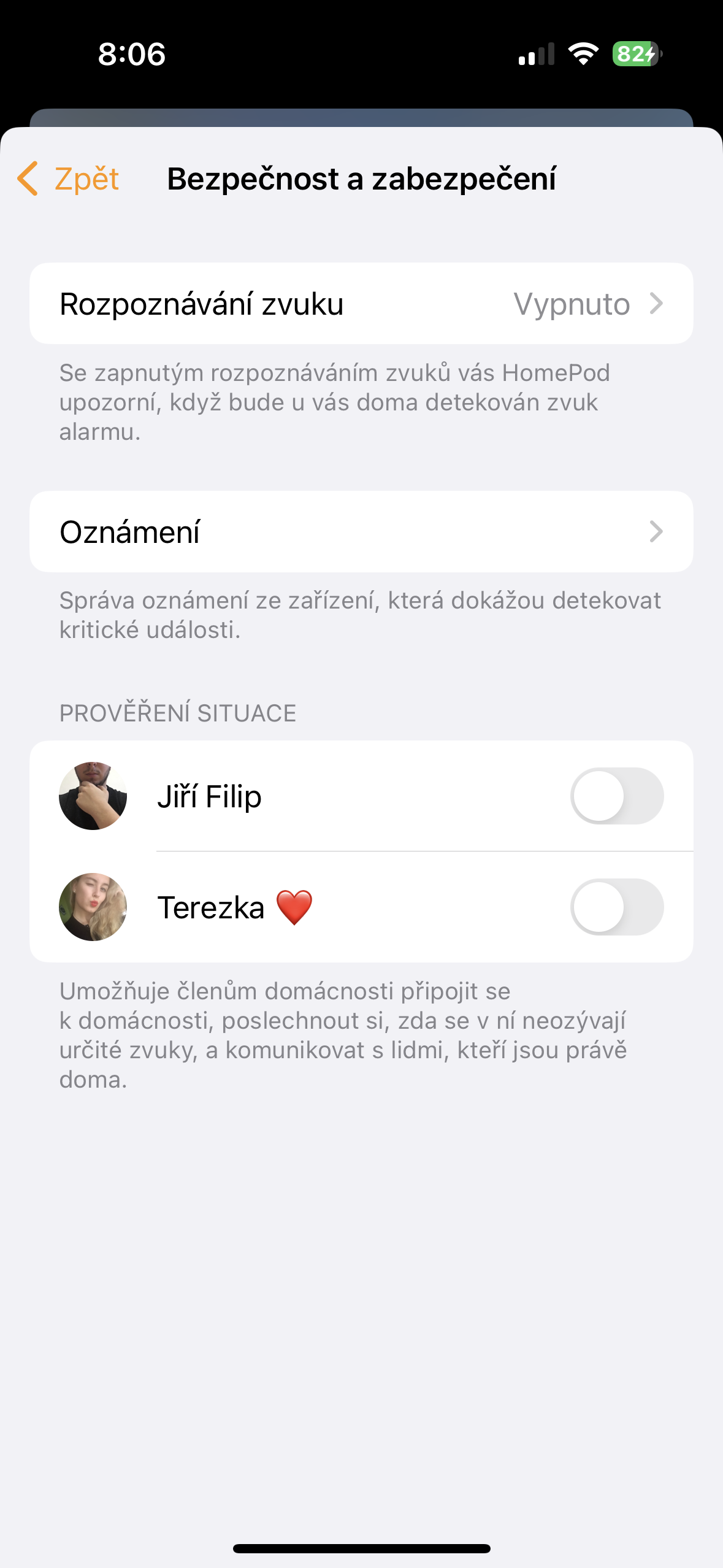 home security settings