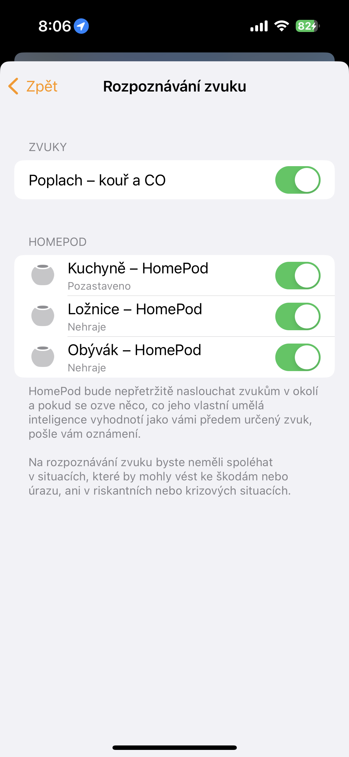 homepod sound recognition