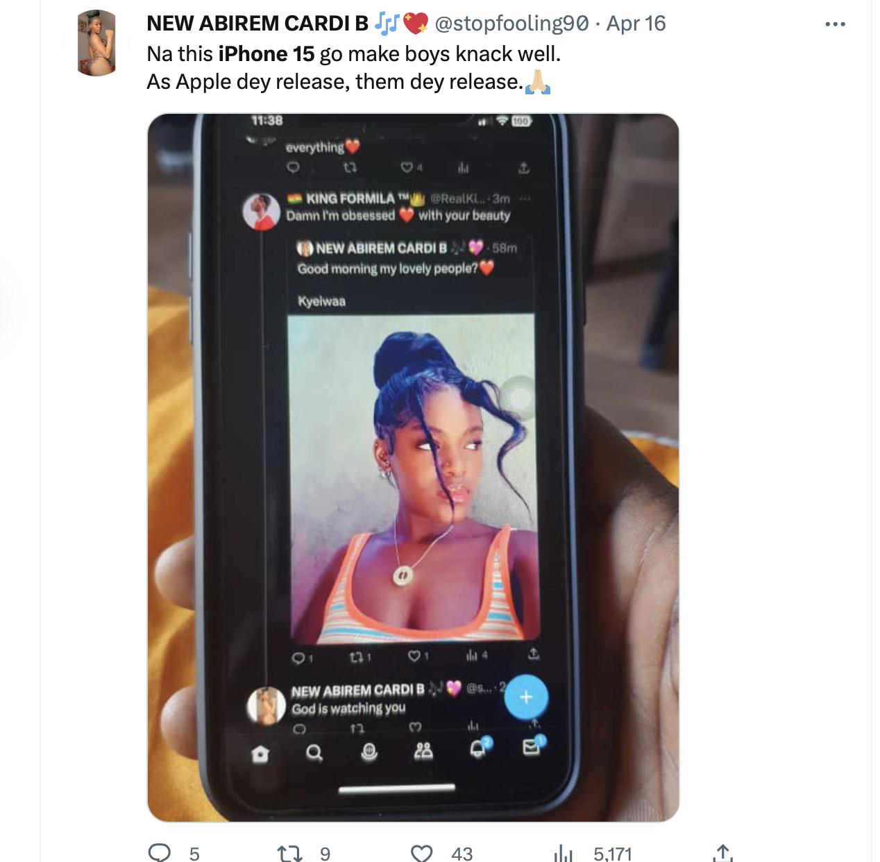 smartphone social media app
