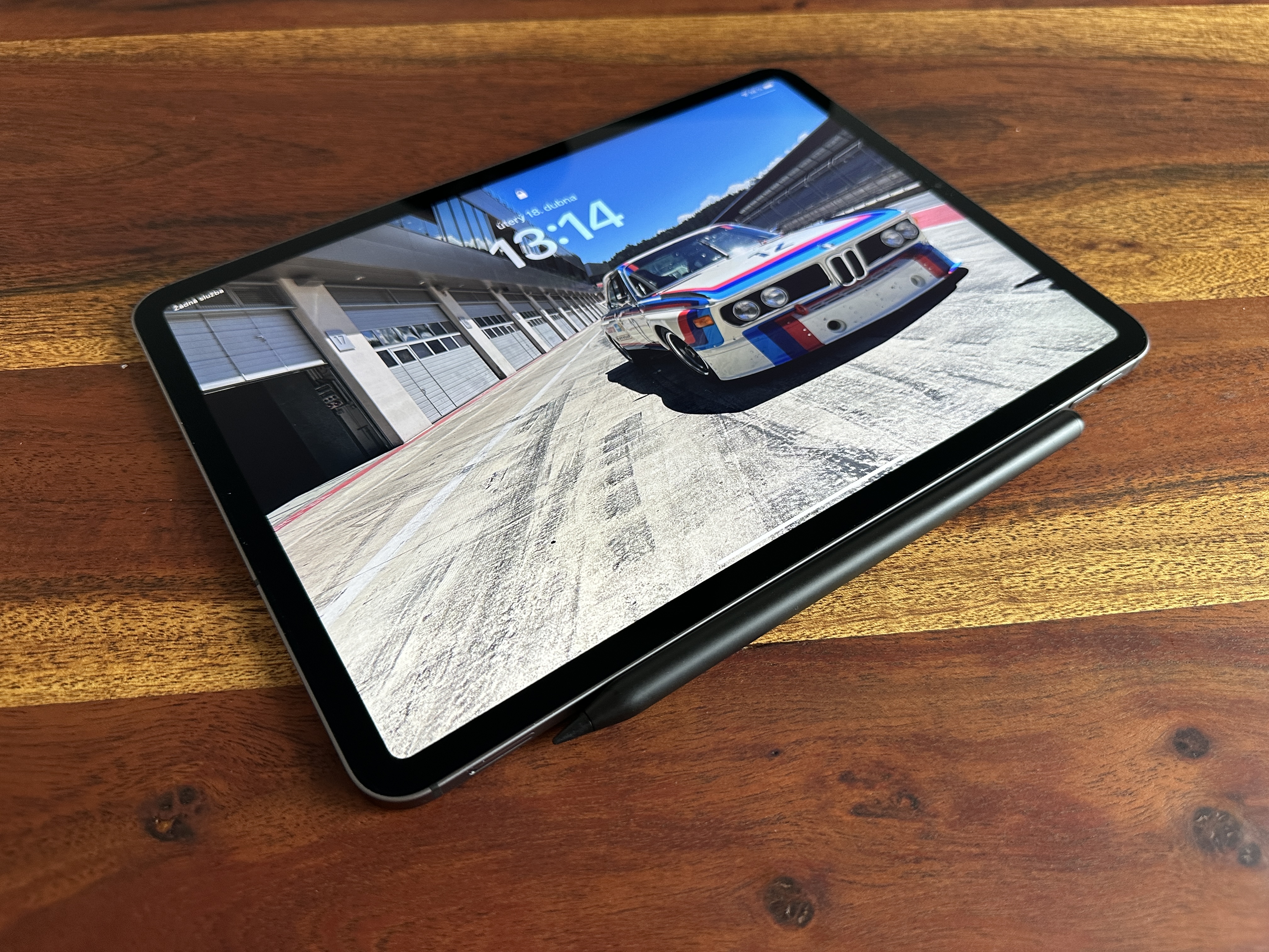 tablet with car image