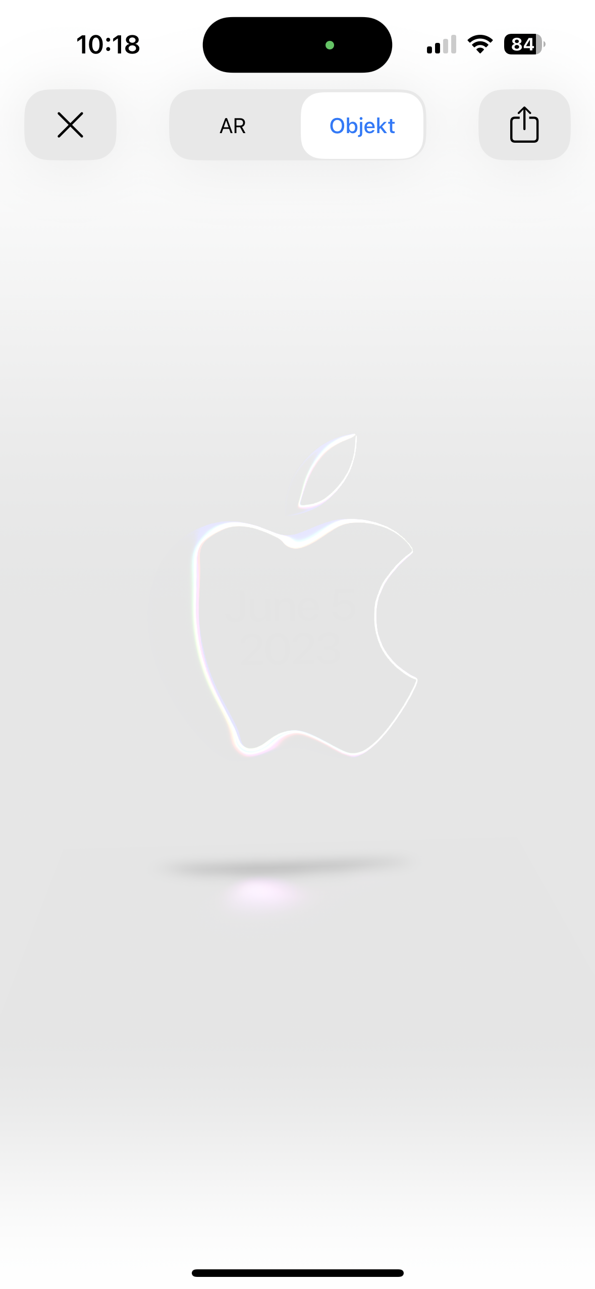apple logo ar effect