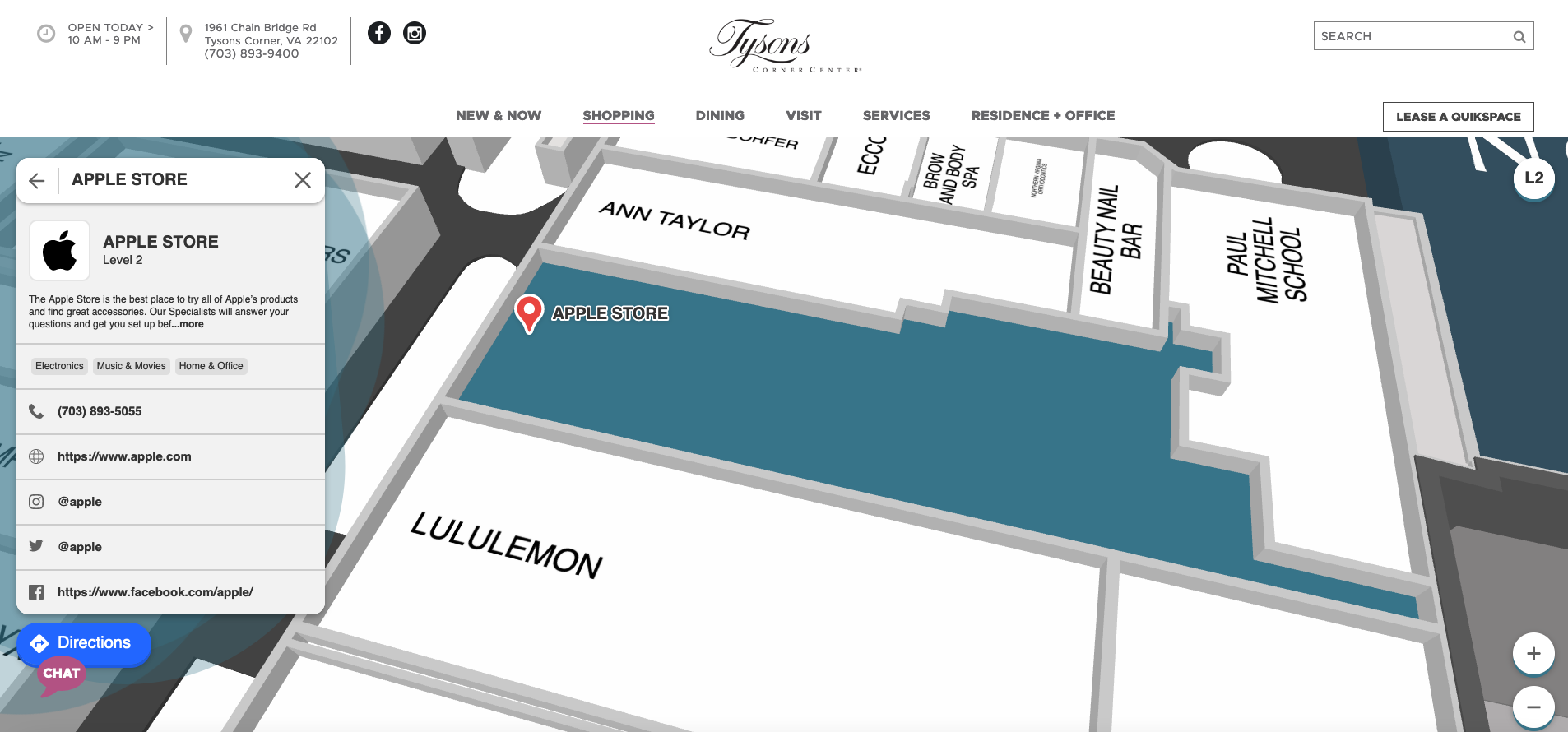 apple store map location