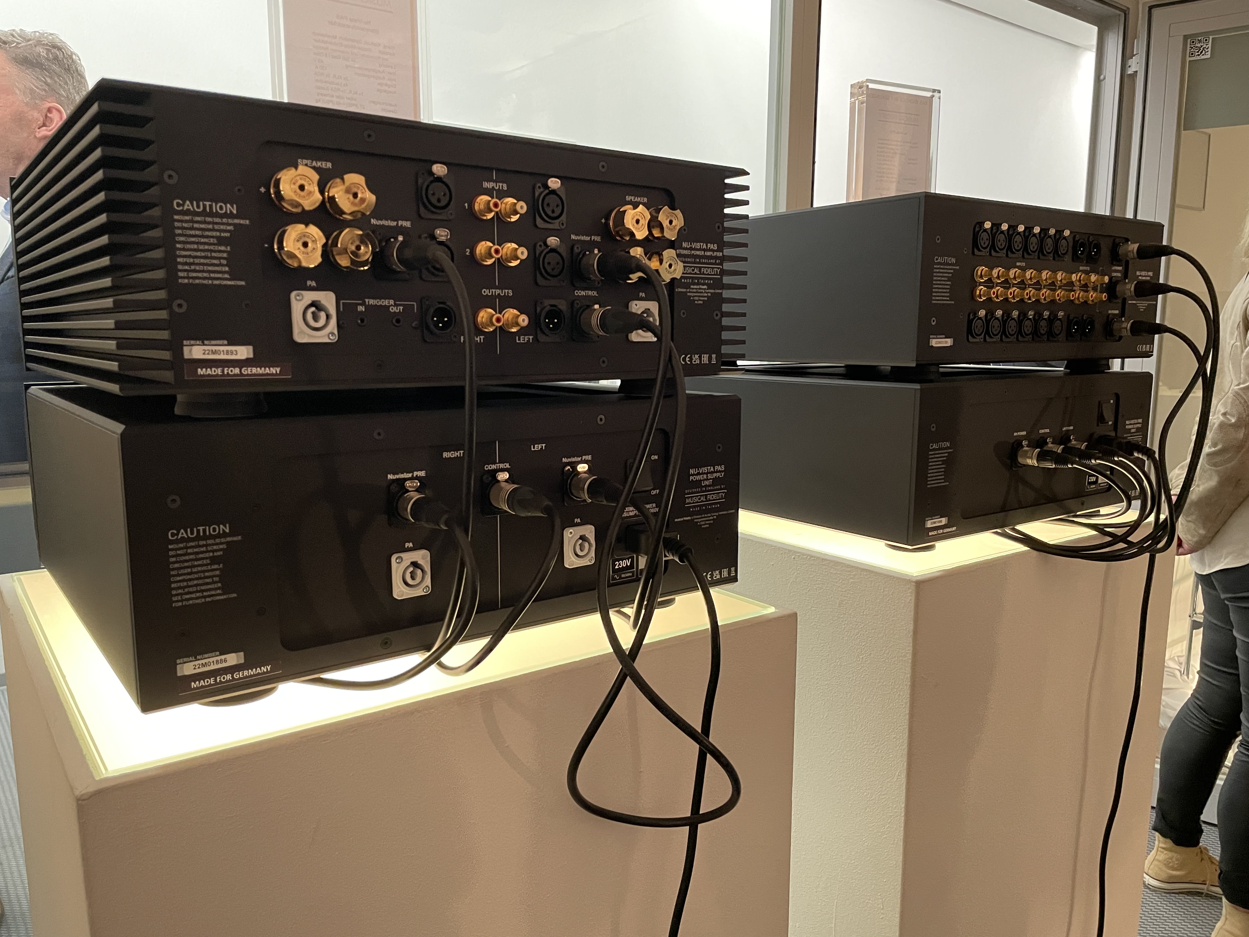 audio equipment back panel