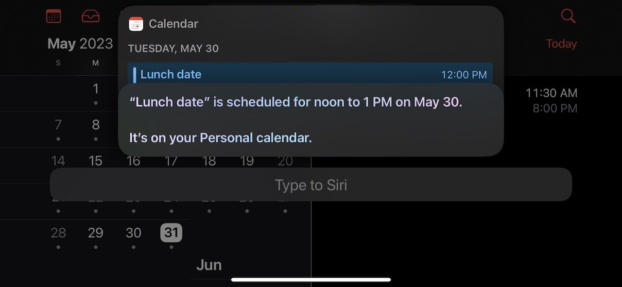 calendar notification scheduled