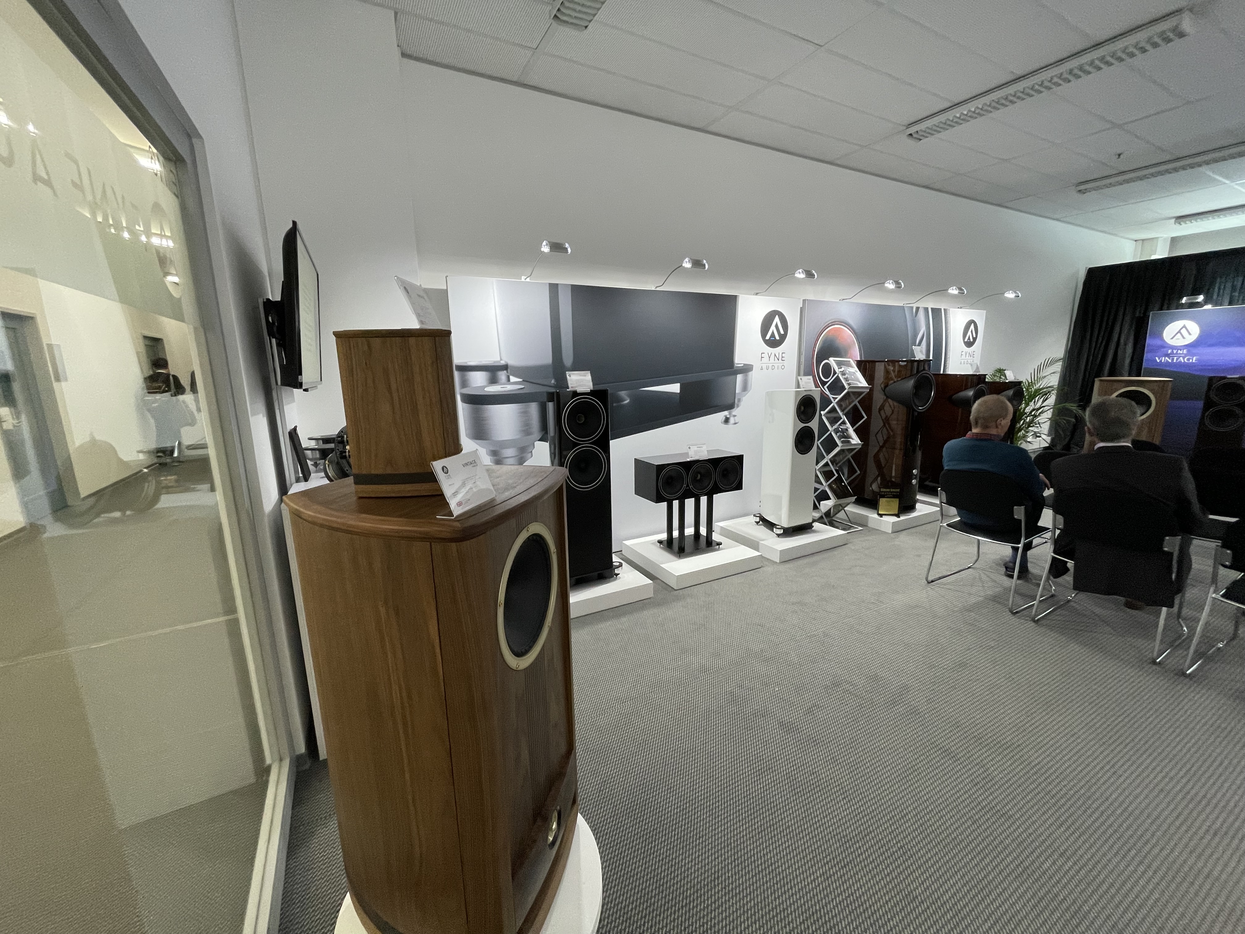 fyne audio speaker display