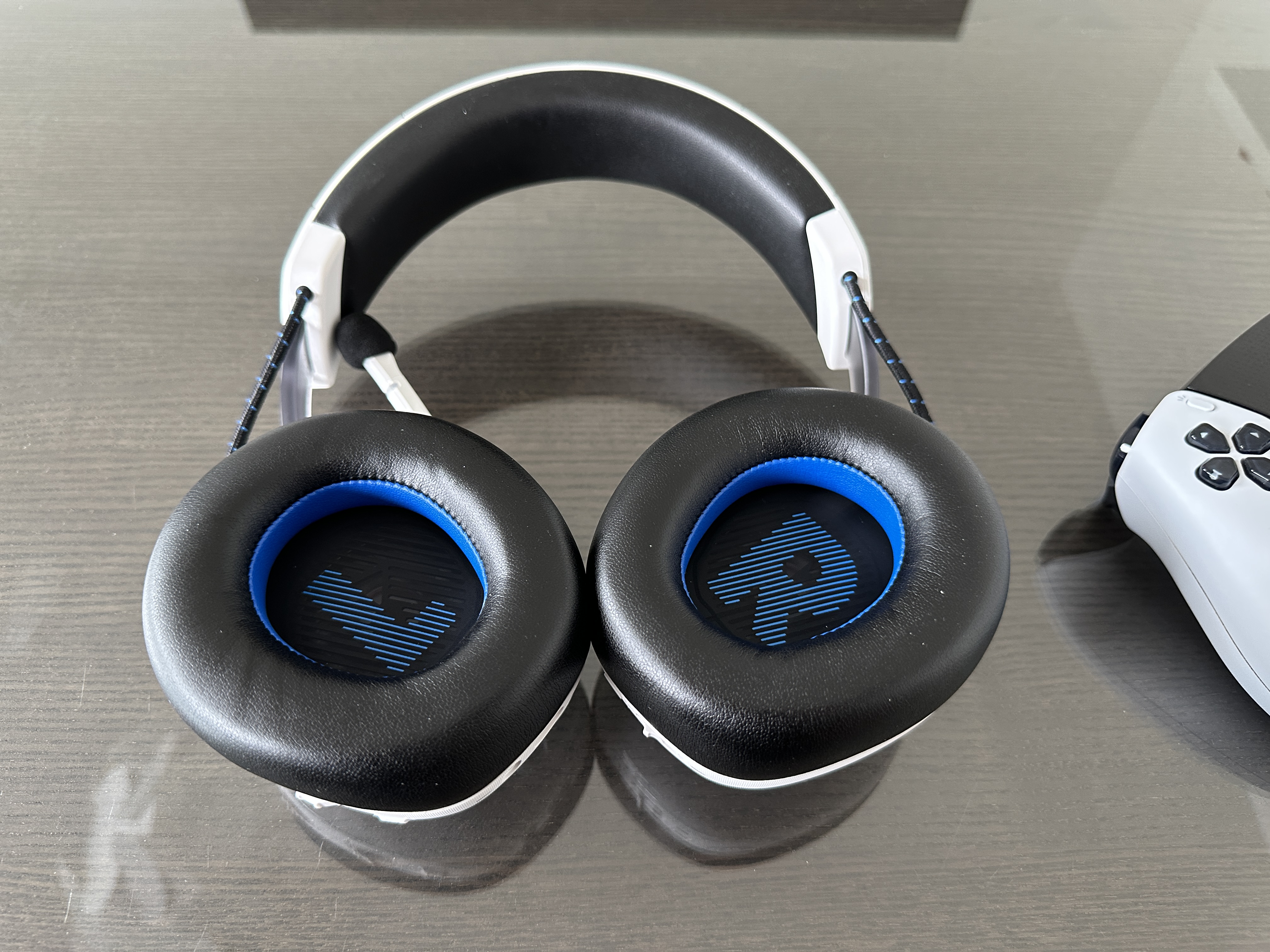 headset ear cups closeup