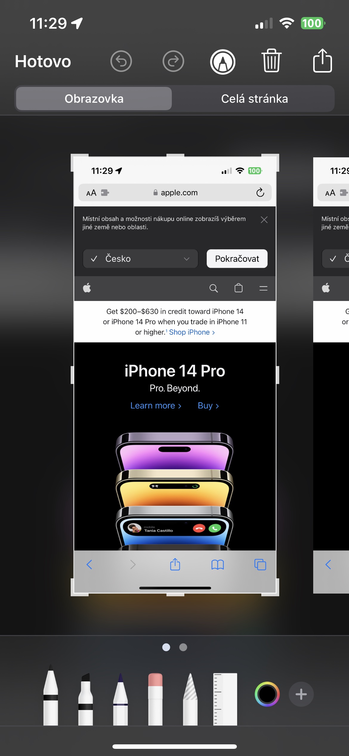 iphone 14 pro screenshot editing
