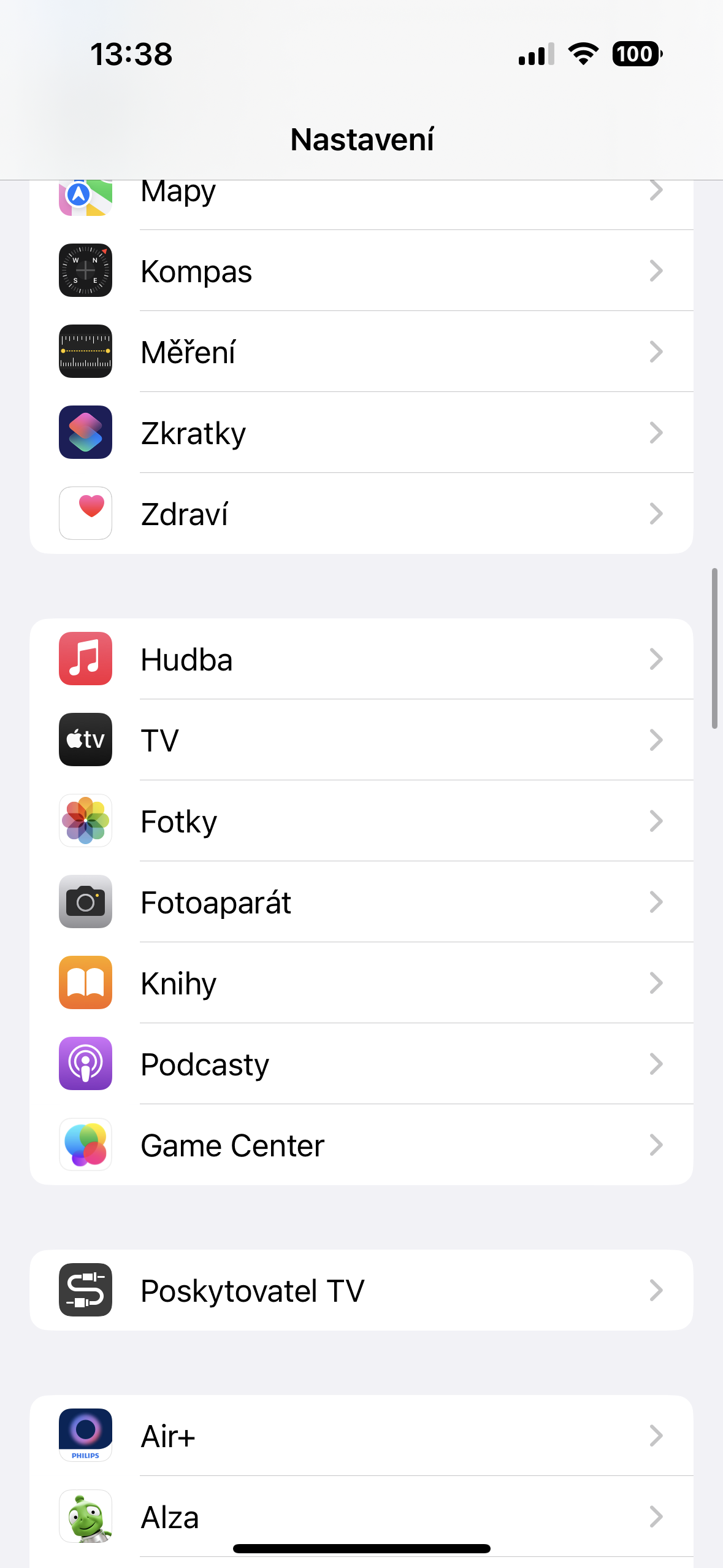 iphone settings menu