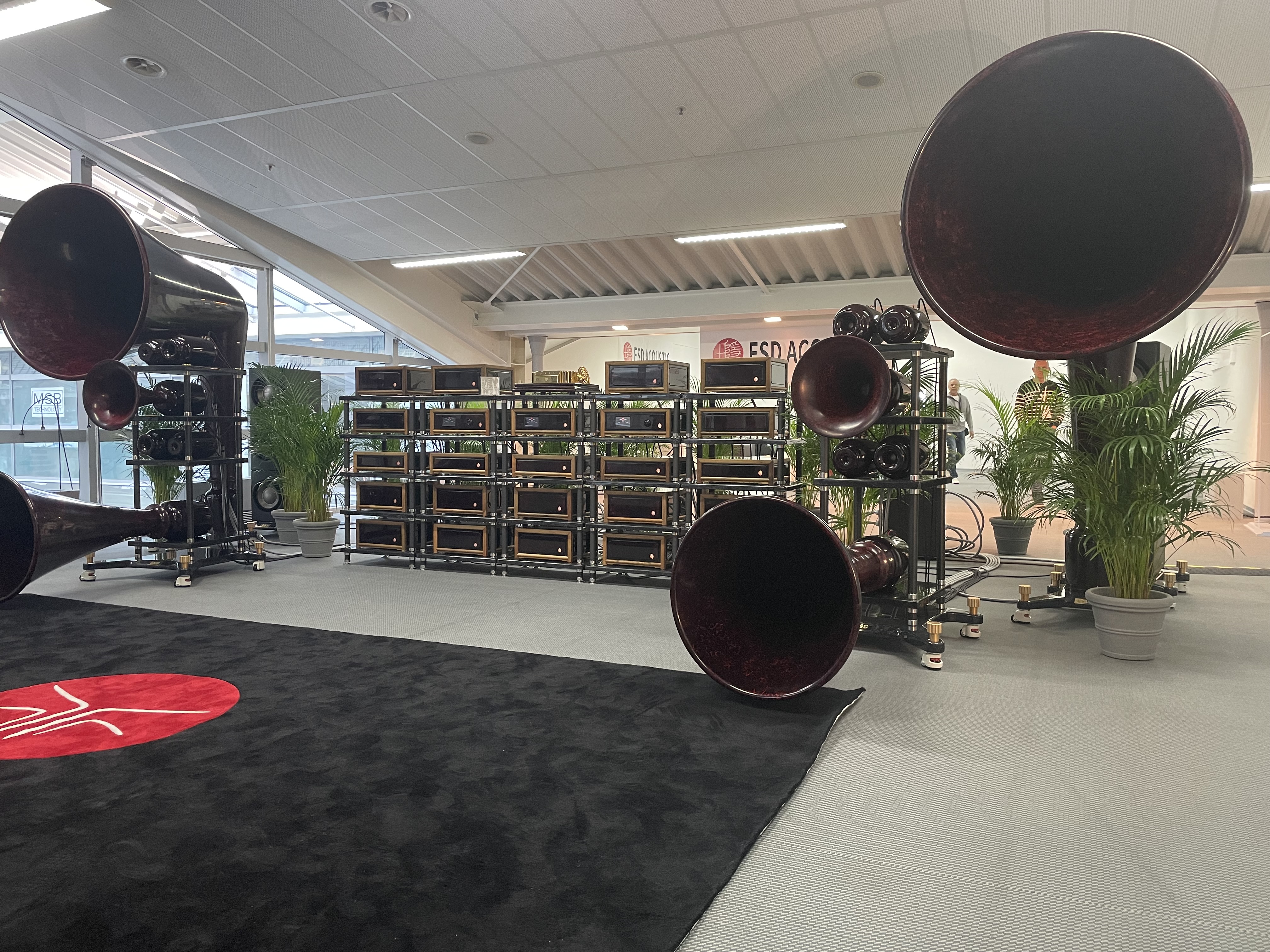 large horn speakers display 2