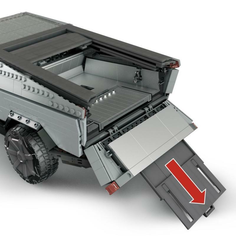 lego cybertruck open trunk